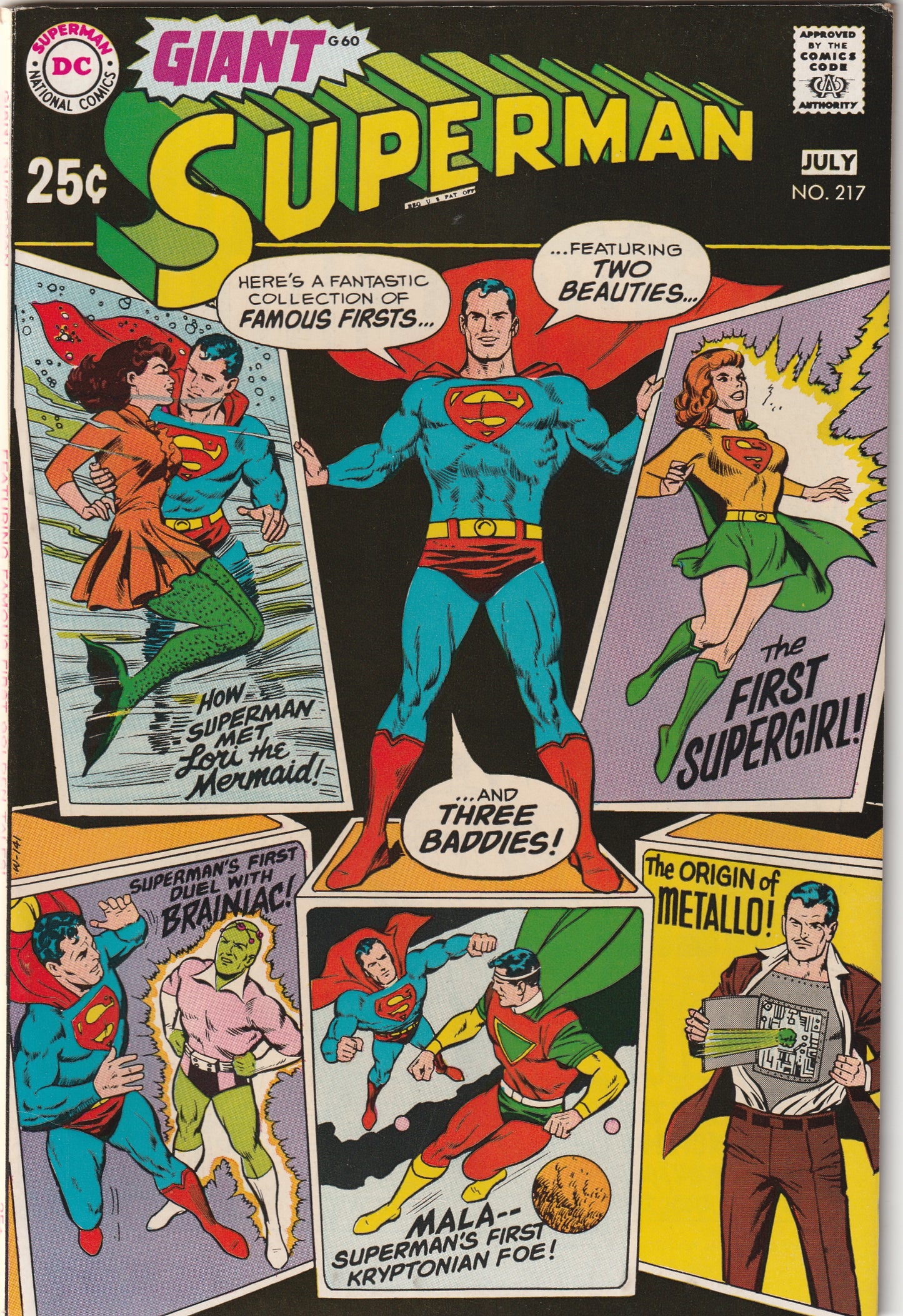 Superman #217 (1969) - Giant Sized HIGH GRADE Issue