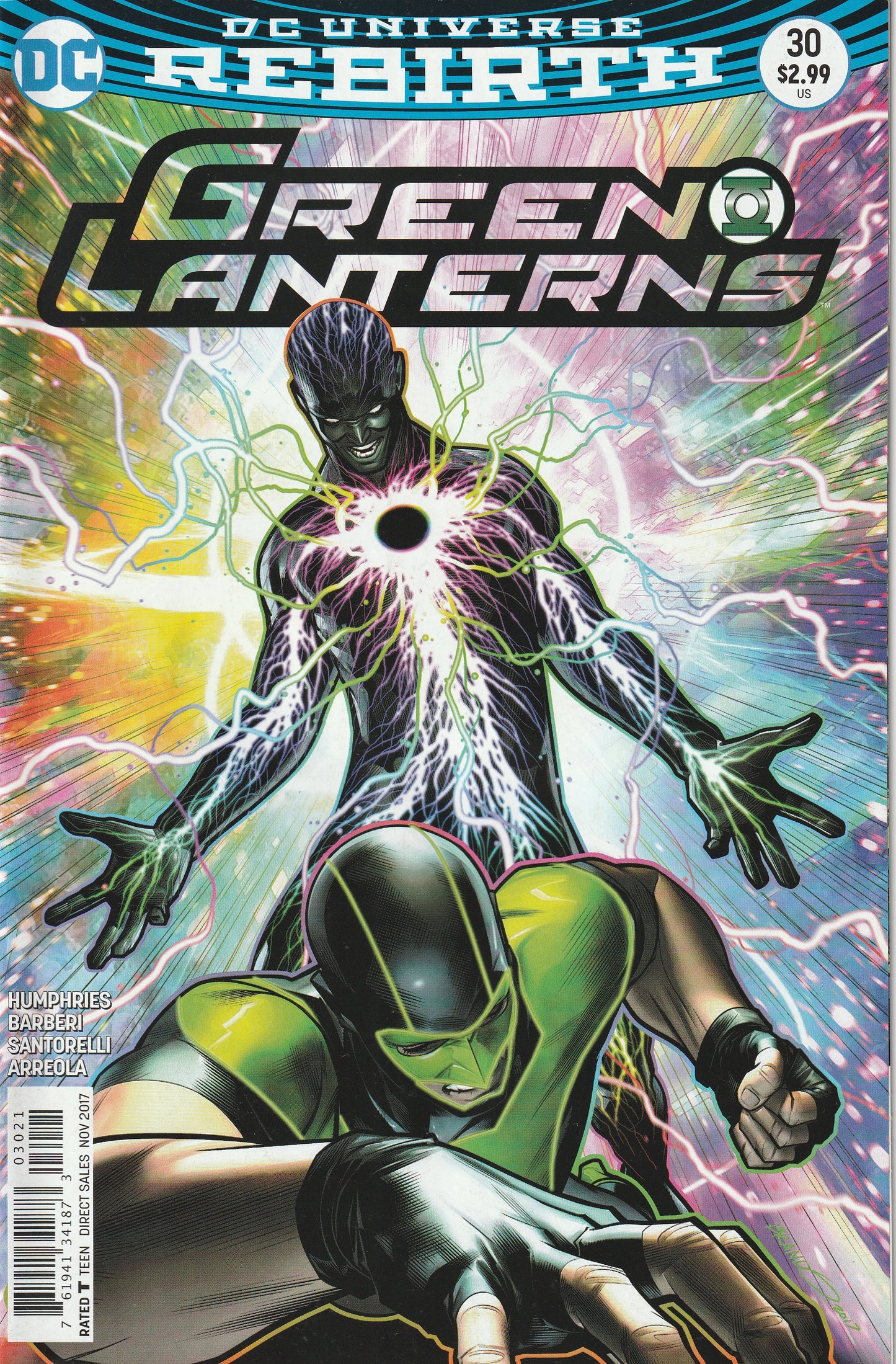 Green Lanterns - Rebirth #30 (2017) - Brandon Peterson Variant Cover