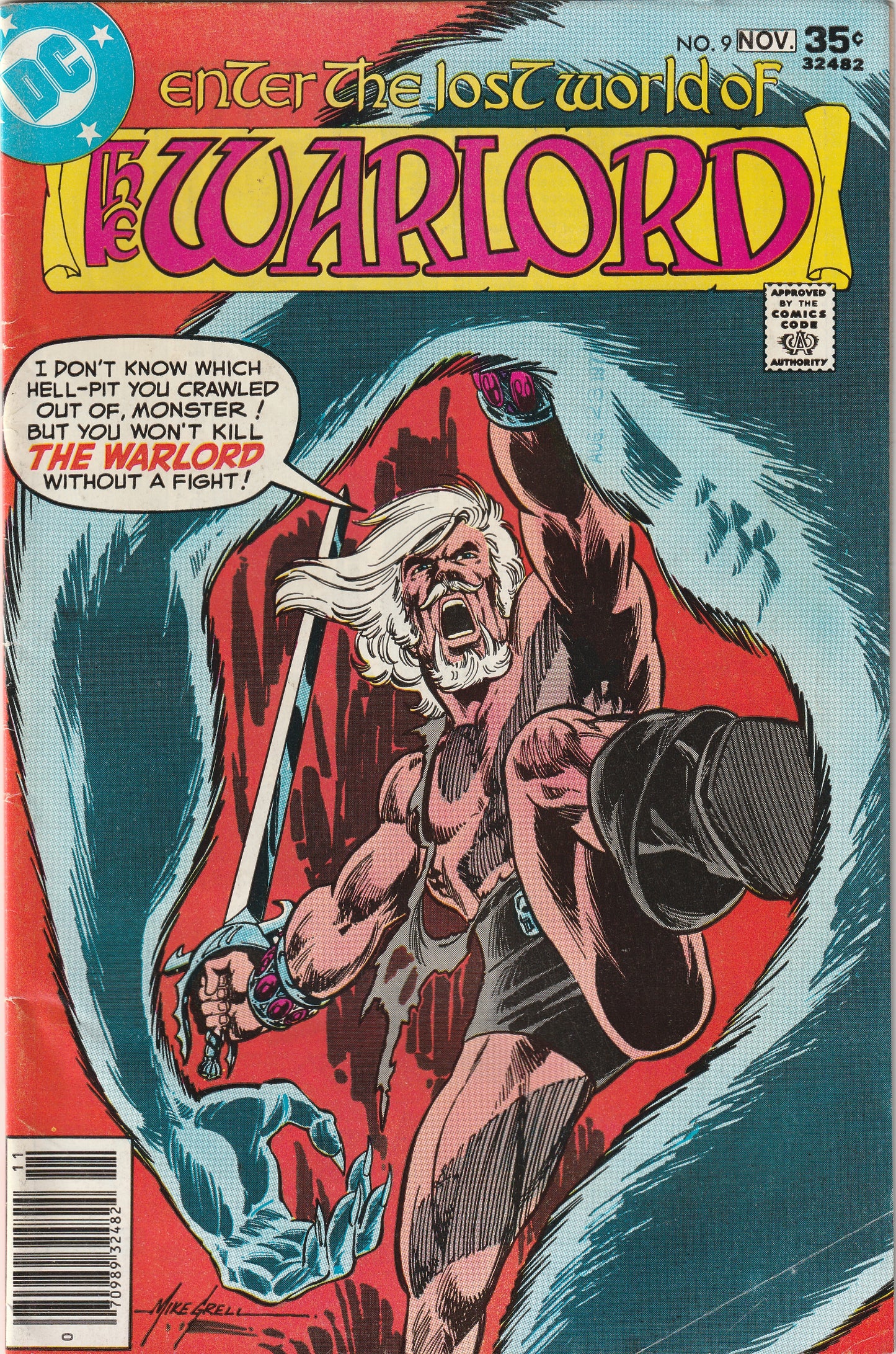 Warlord #9 (1977) - new costume