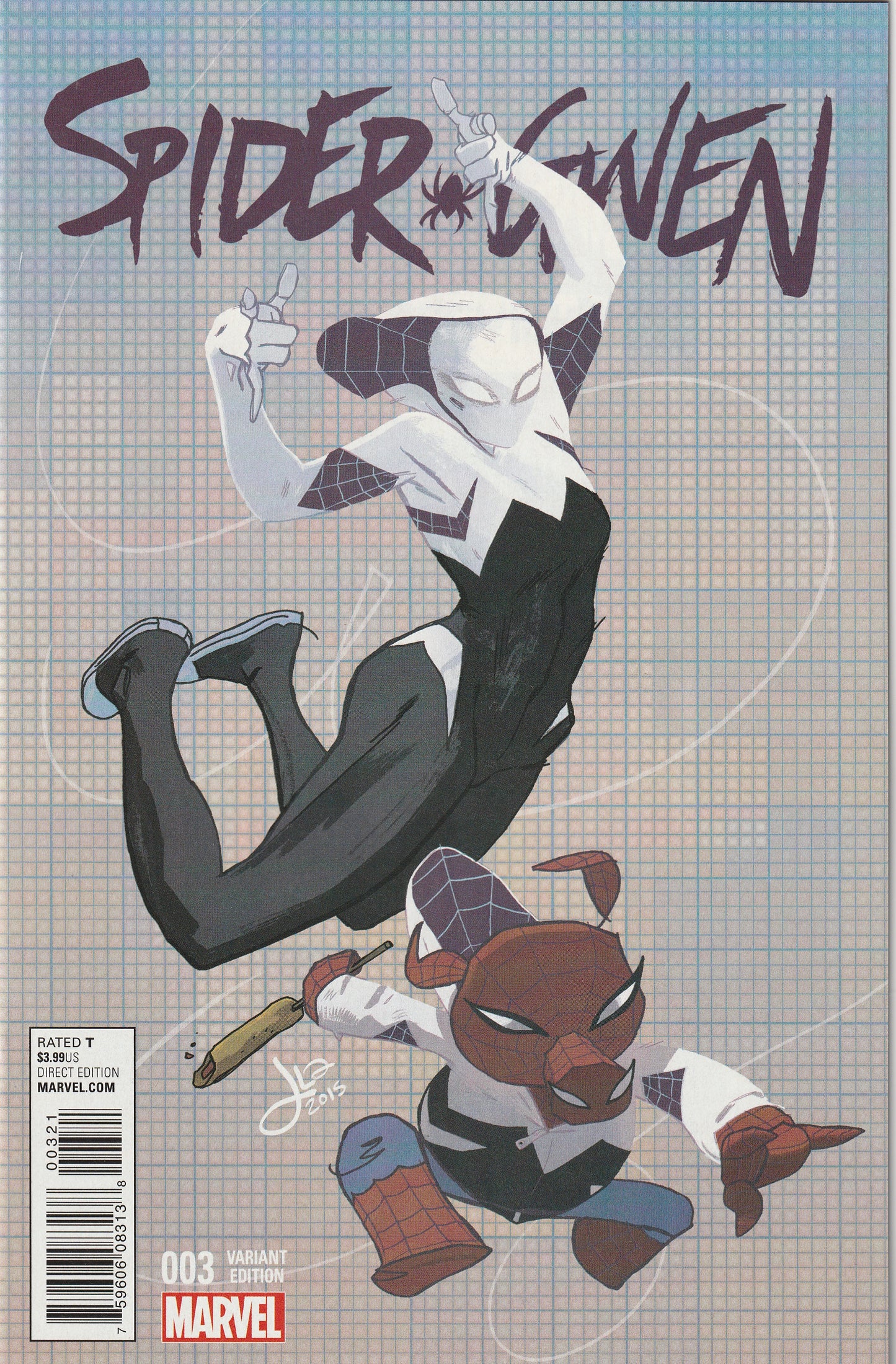 Spider-Gwen #3 (2016) - Jason Latour Variant Cover; 1:25 Ratio cover