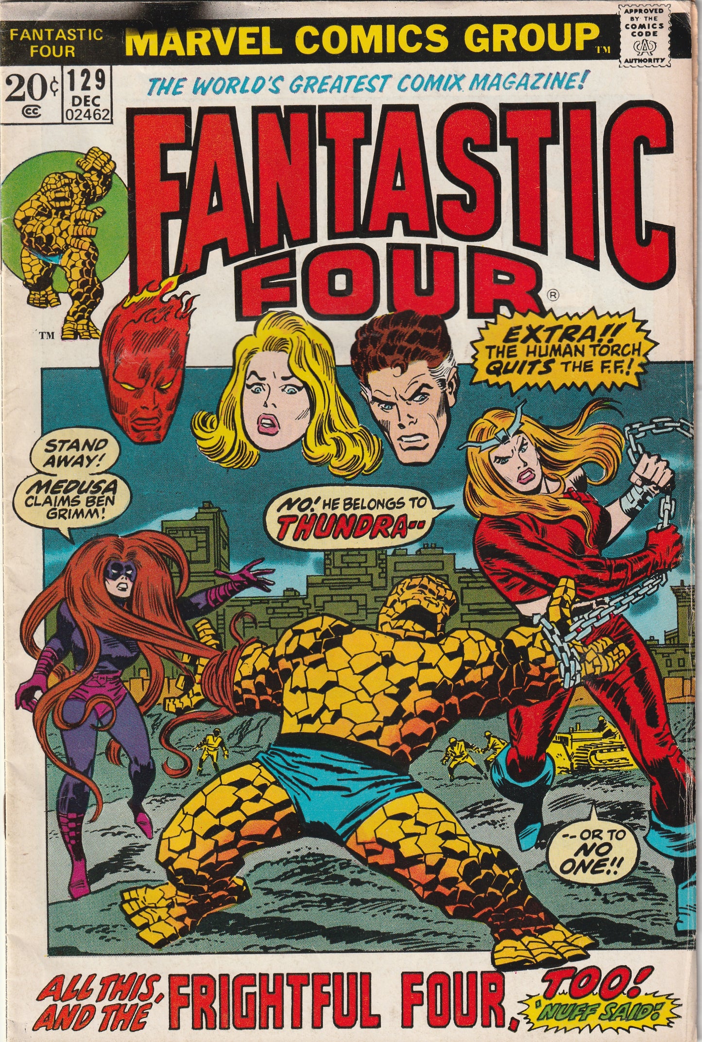 Fantastic Four #129 (1972) - 1st Appearance of Thundra