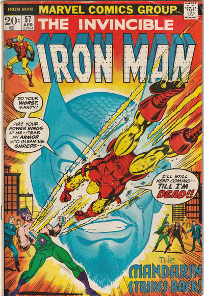 Iron Man #57 (1973) - Mandarin Appearance, Unicorn cameo