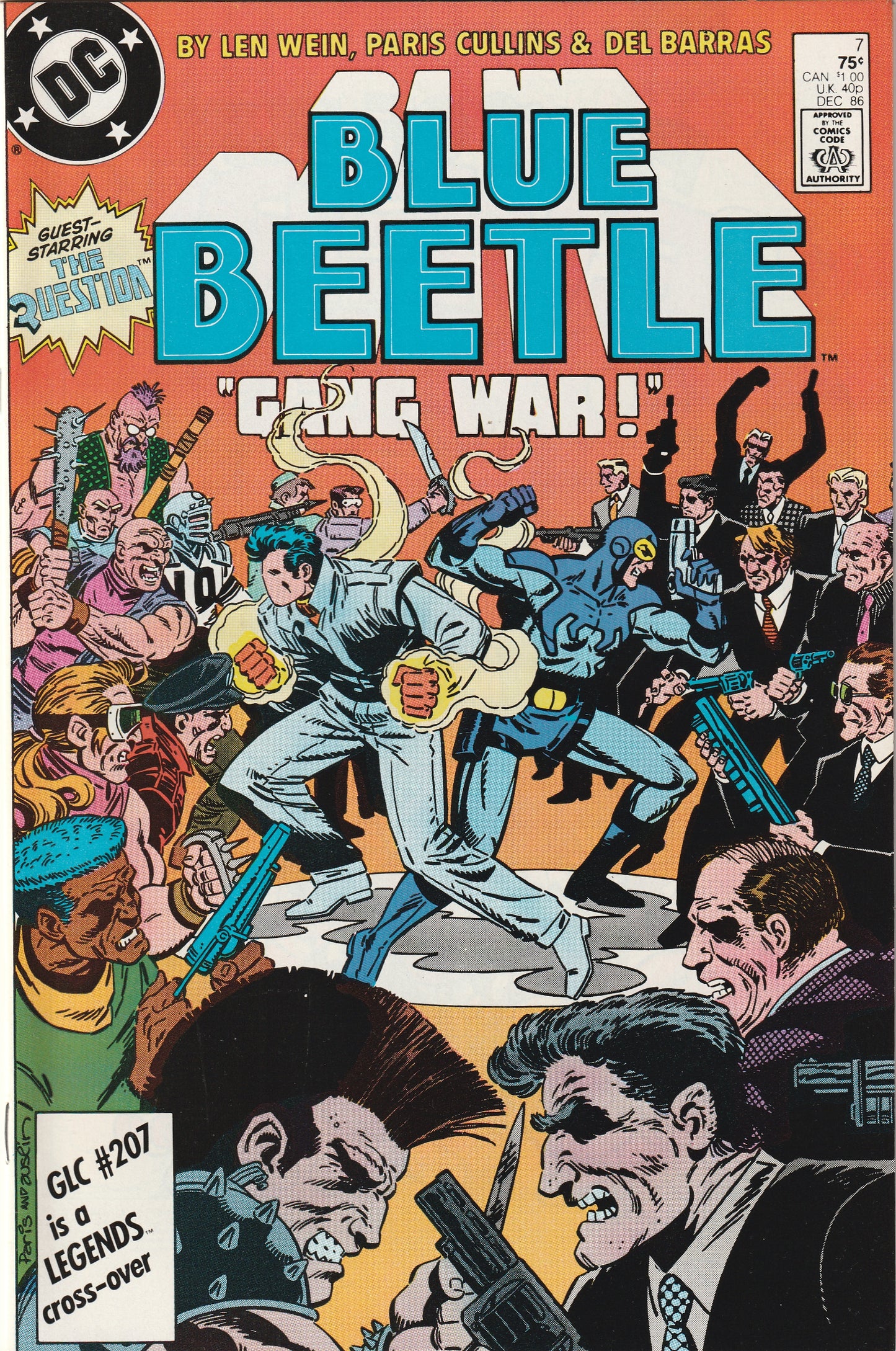 Blue Beetle #7 (1986) - Starring The Question