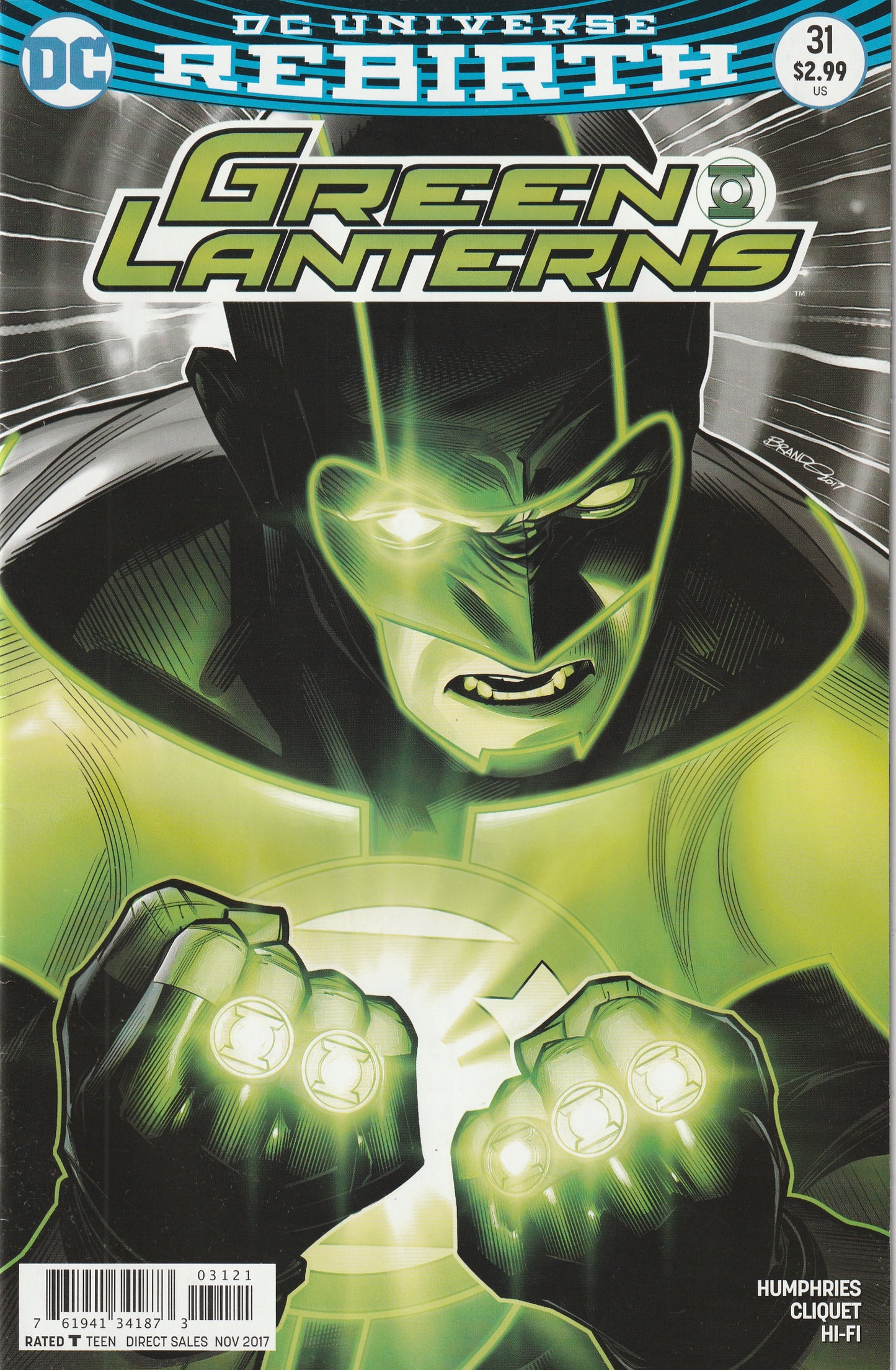 Green Lanterns - Rebirth #31 (2017) - Brandon Peterson Variant Cover
