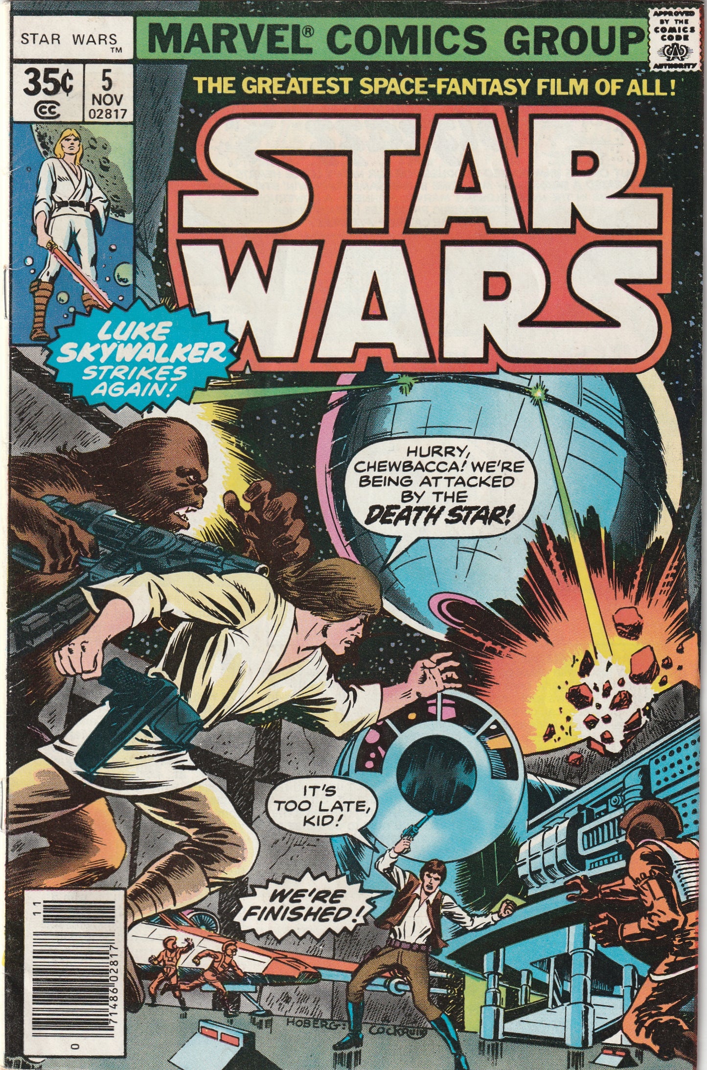 Star Wars #5 (1977) - 1st Appearance of Wedge Antilles, Mon Mothma