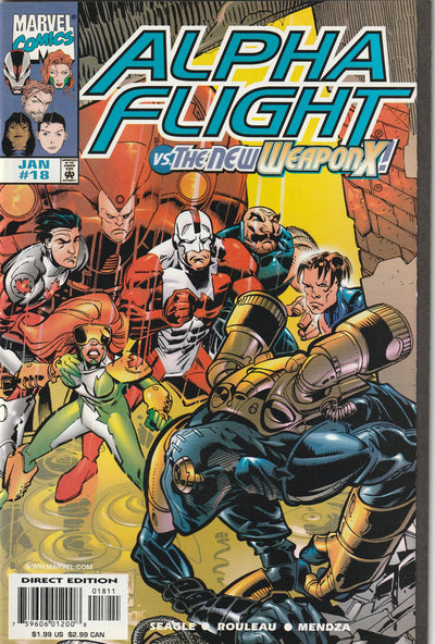 Alpha Flight Vol 2 #18 (1999) vs Weapon X