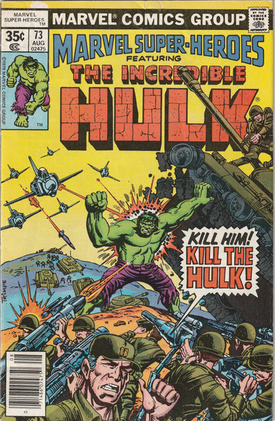 Marvel Super-Heroes #73 (1978) - Reprints Incredible Hulk 120