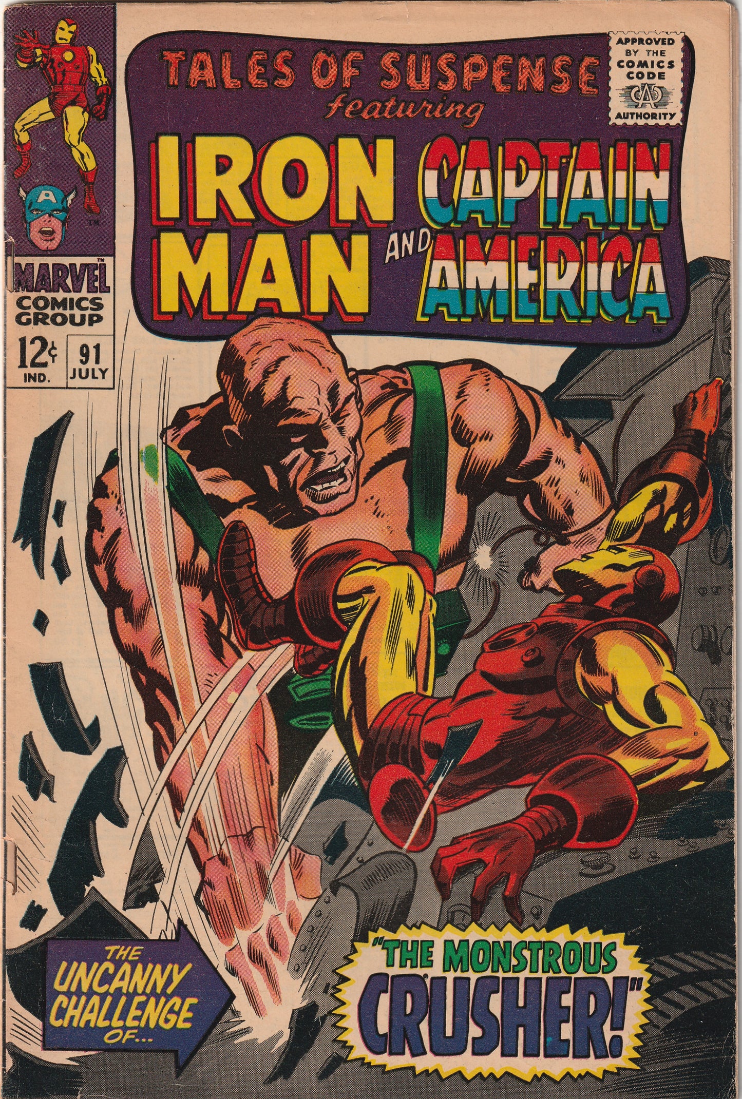 Tales of Suspense #91 (1967) - Featuring Captain America and Iron Man