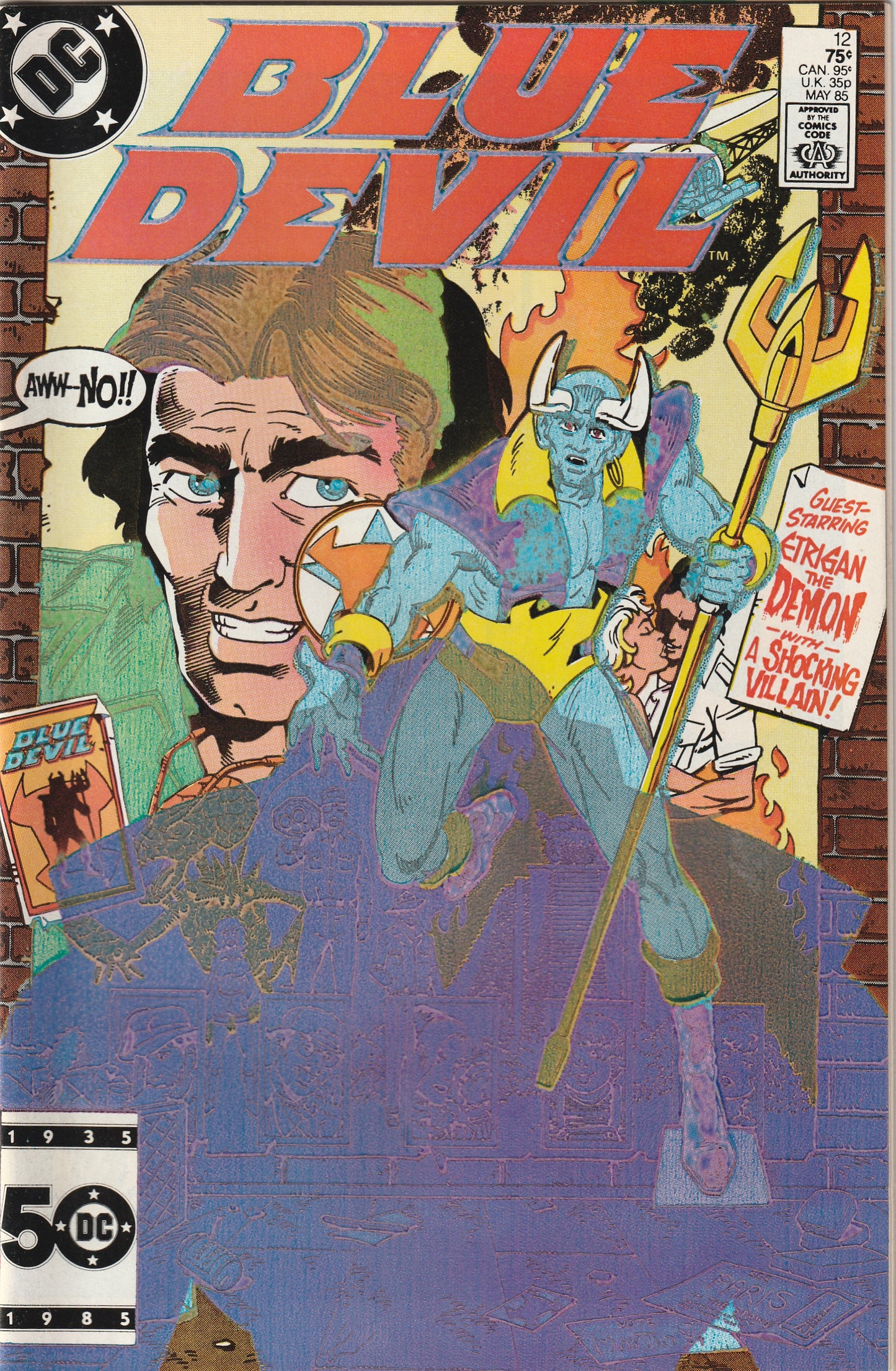 Blue Devil #12 (1985) - Print error