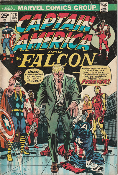 Captain America #176 (1974) - Steve Rogers quits being Captain America