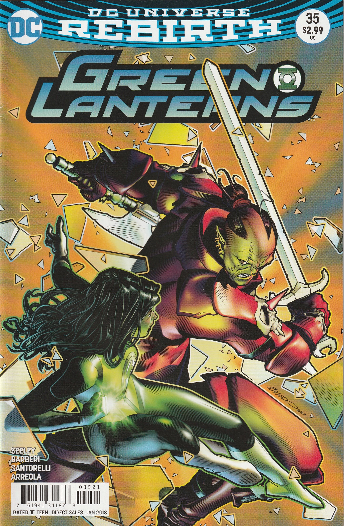 Green Lanterns - Rebirth #35 (2018) - Brandon Peterson Variant Cover