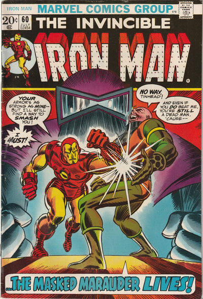 Iron Man #60 (1973) - Masked Marauder (Frank Farnum) Appearance