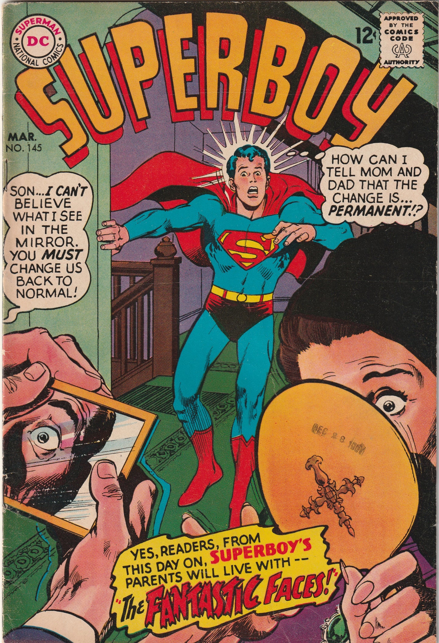 Superboy #145 (1968) - Superboy's parents regain their youth
