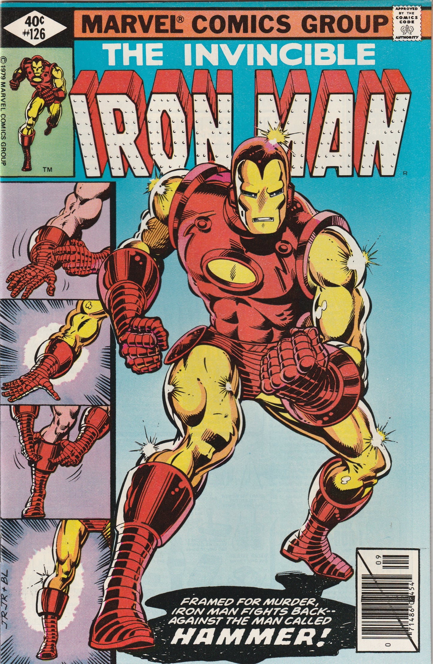 Iron Man #126 (1979) - Classic Tony becoming Iron Man cover