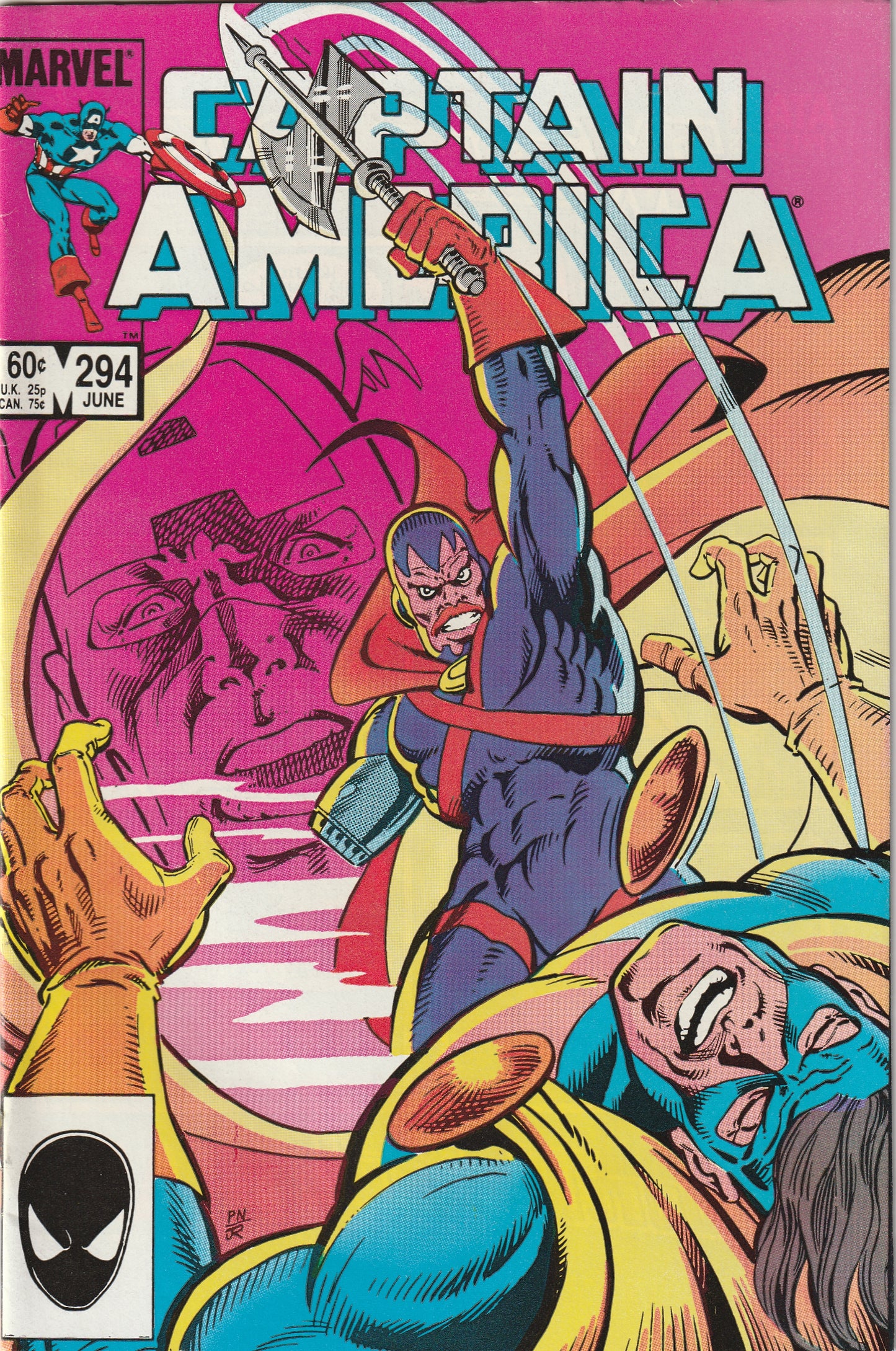 Captain America #294 (1984) - 1st Team Appearance of the Sisters of Sin