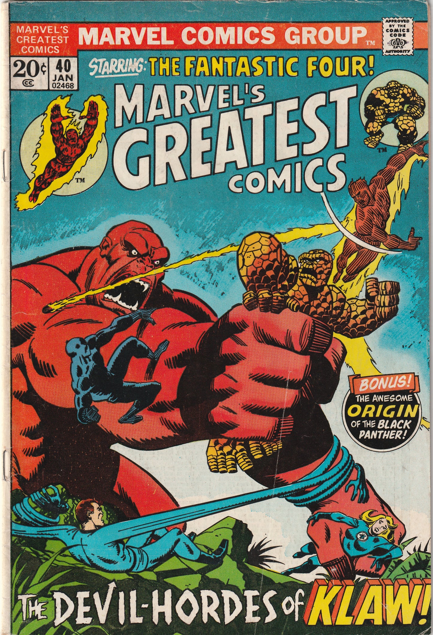 Marvel's Greatest Comics #40 (1973) - Origin of the Black Panther!