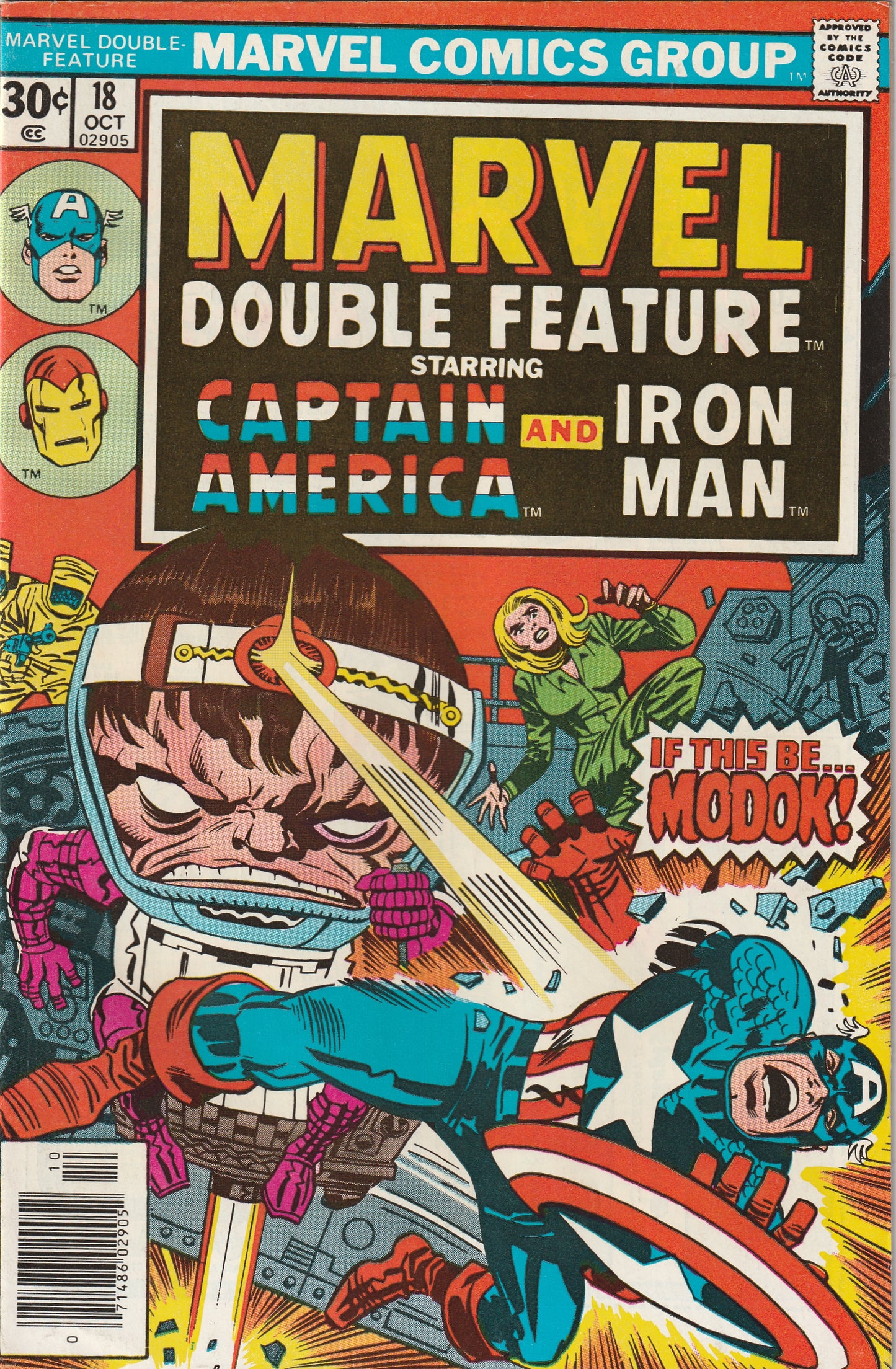 Marvel Double Feature #18 (1976) Featuring Captain America and Iron Man