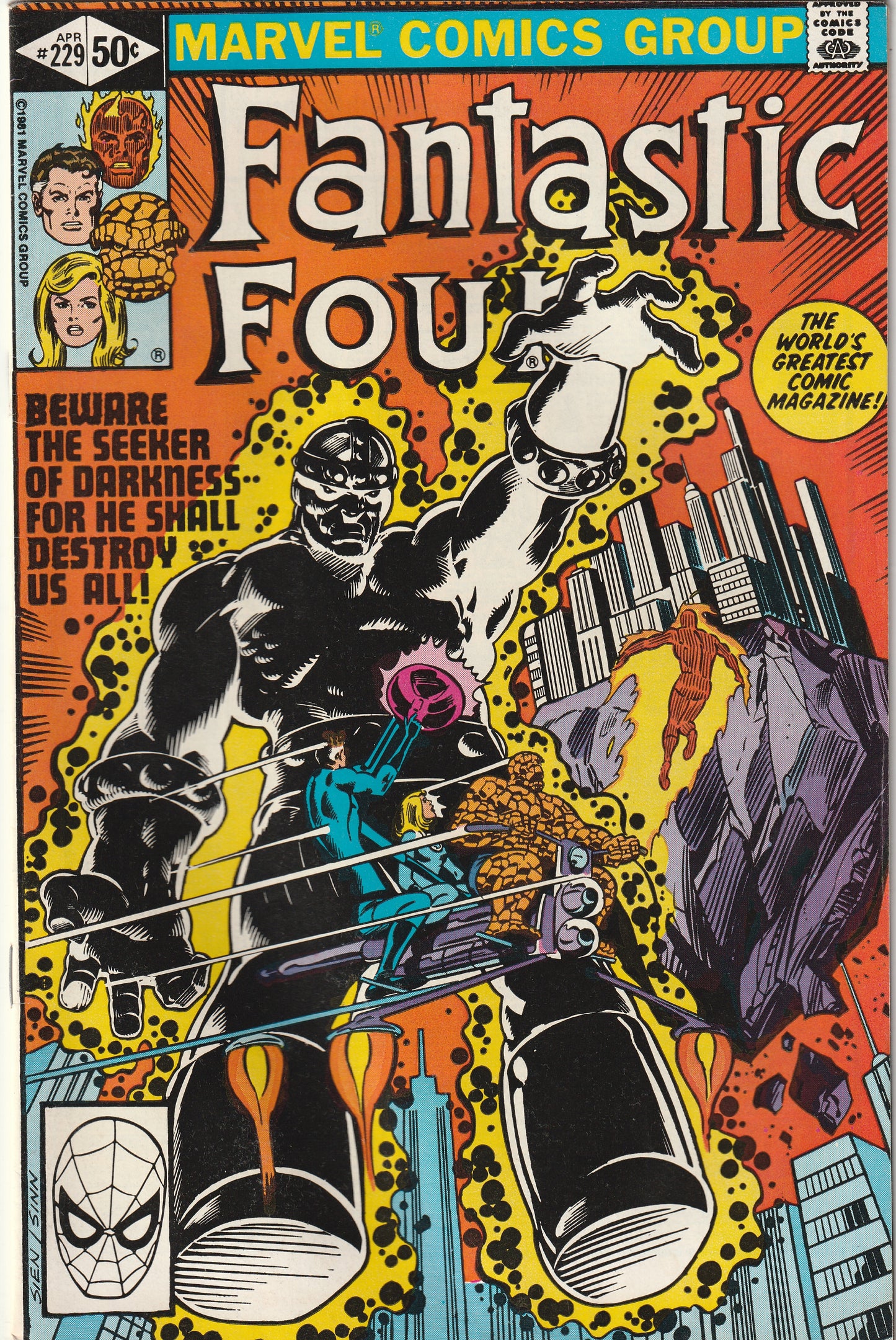 Fantastic Four #229 (1981) - 1st Appearance of Ebon Seeker