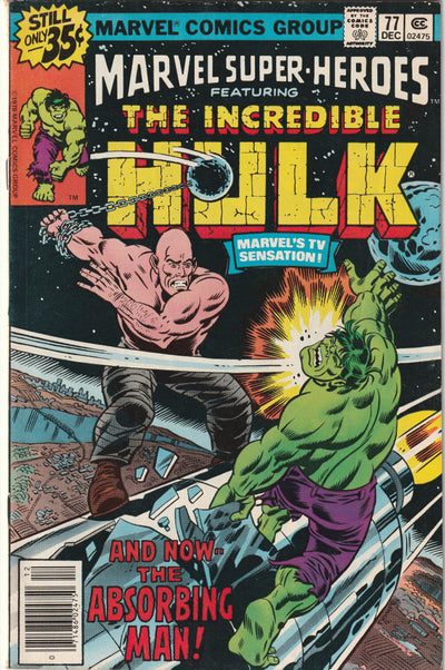 Marvel Super-Heroes #77 (1978) - Reprints Incredible Hulk 125