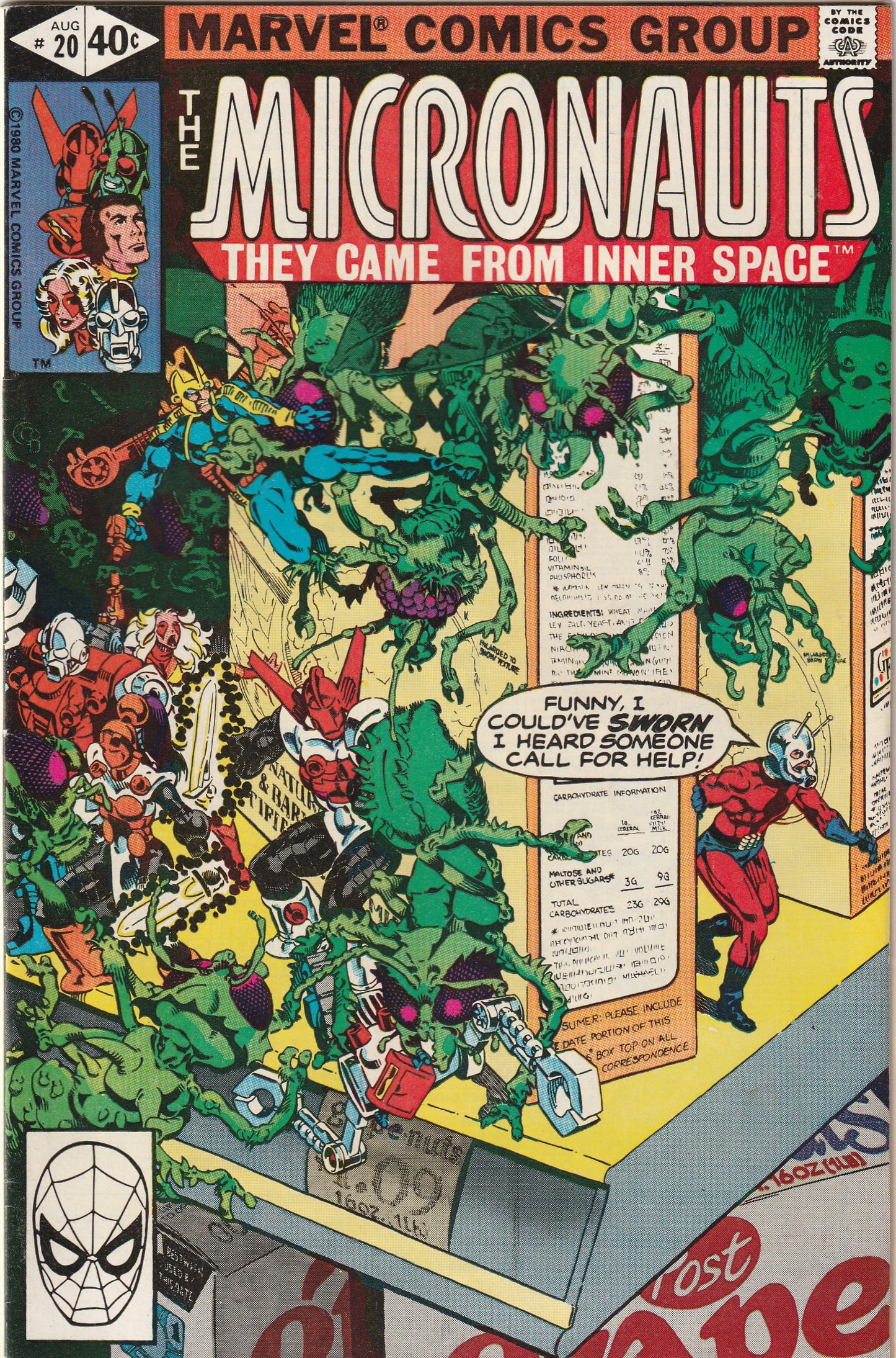 Micronauts #20 (1980) - Ant-Man Appearance