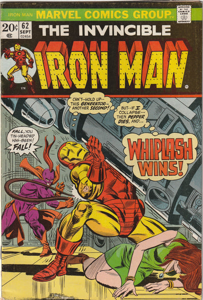Iron Man #62 (1973) - Whiplash Appearance