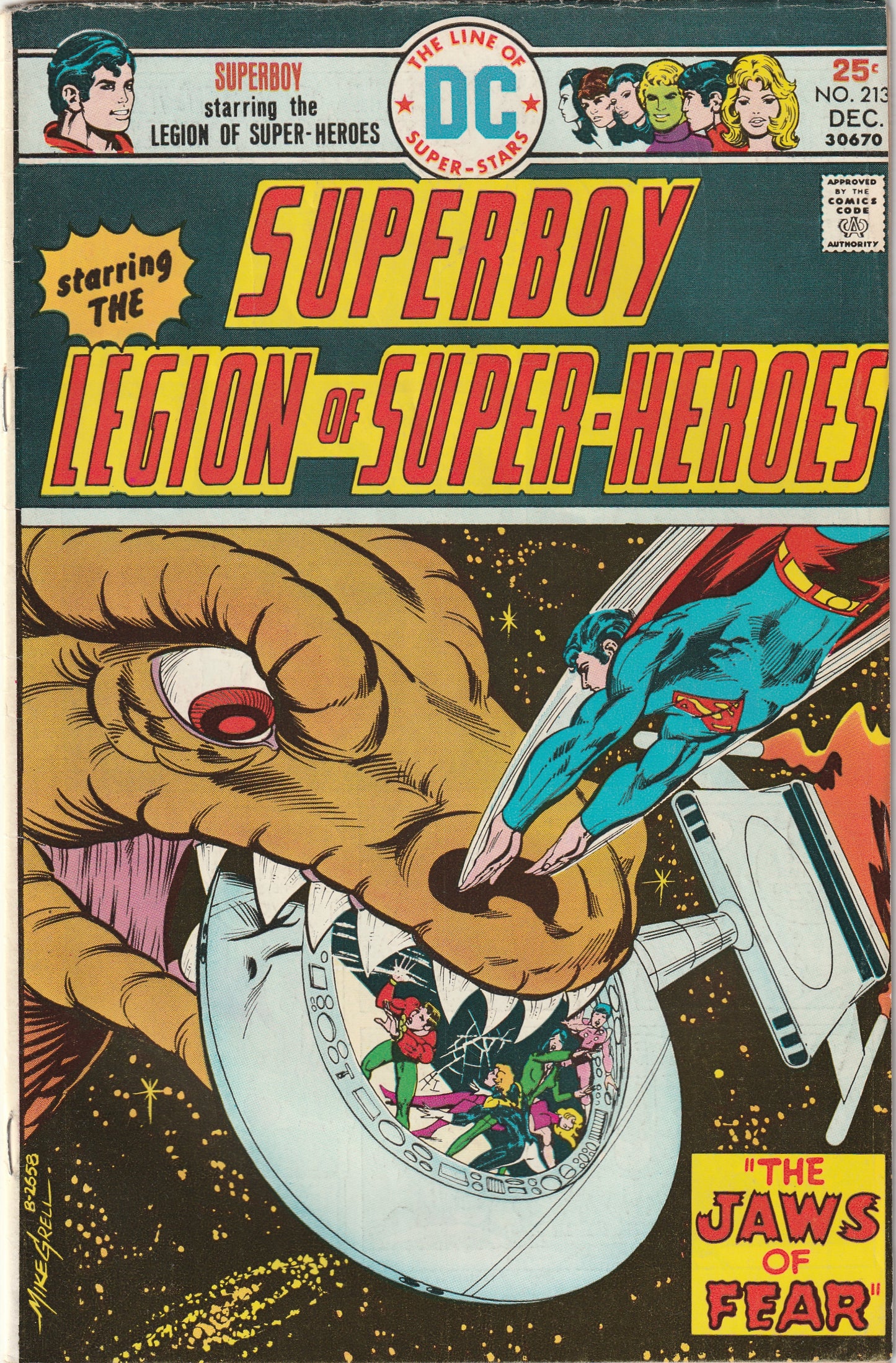 Superboy #213 (1975) - Starring the Legion of Super-Heroes