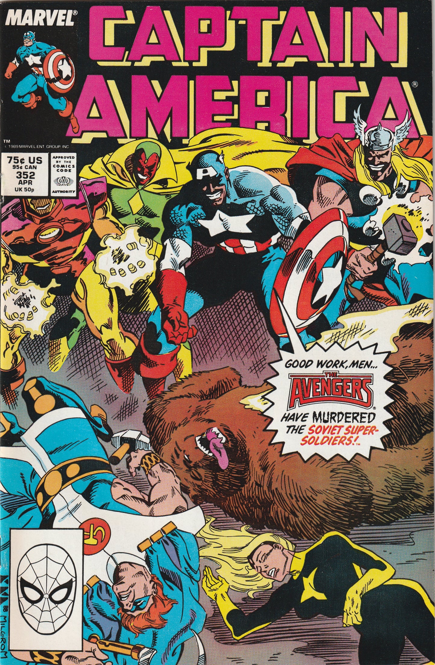 Captain America #352 (1989) - 1st Team Appearance of the Supreme Soviets
