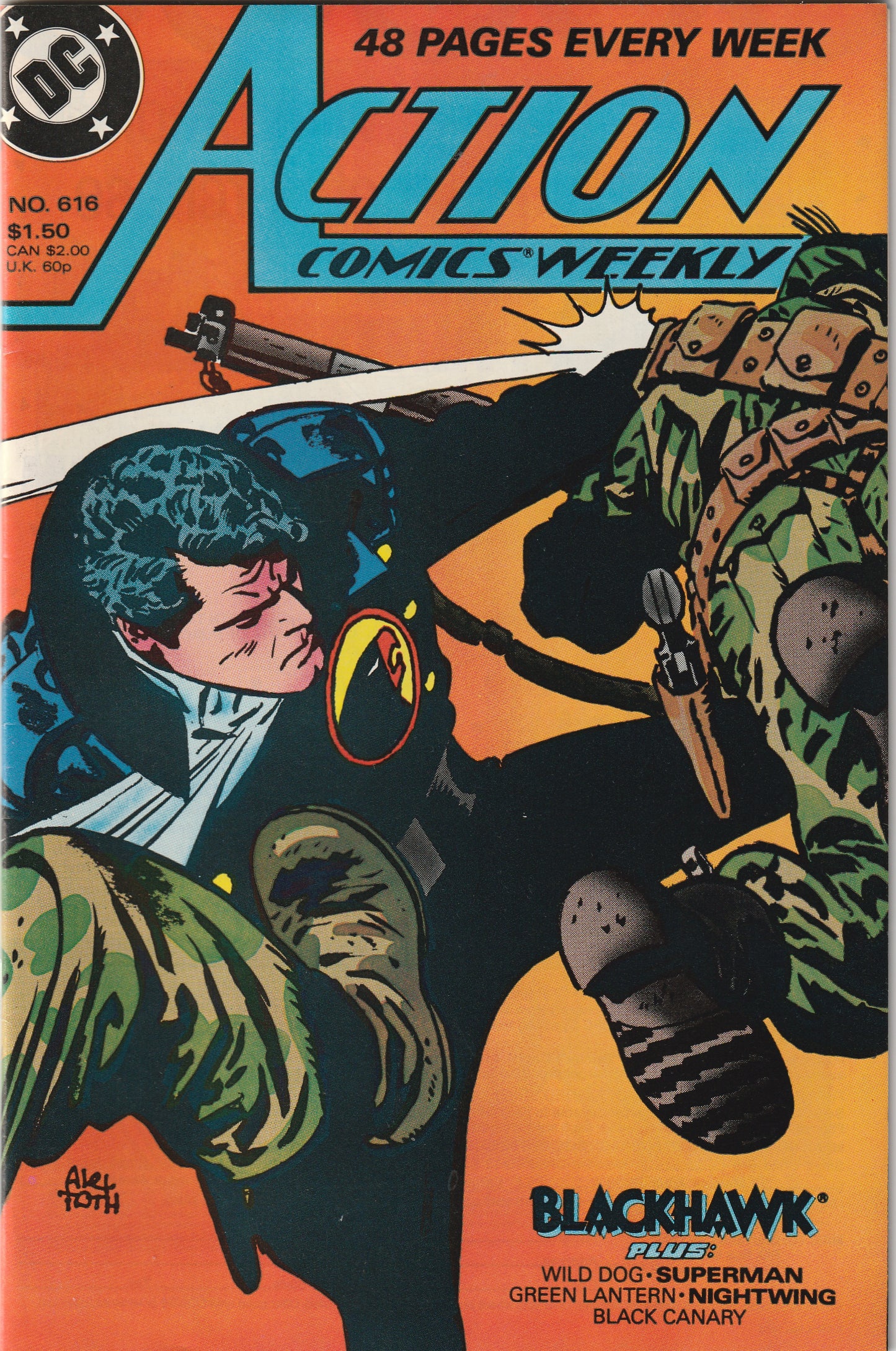 Action Comics #616 (1988) - Alex Toth cover