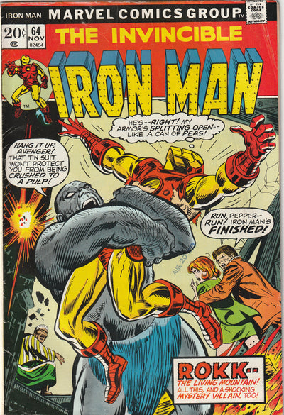 Iron Man #64 (1973) - 1st Appearance of Rokk