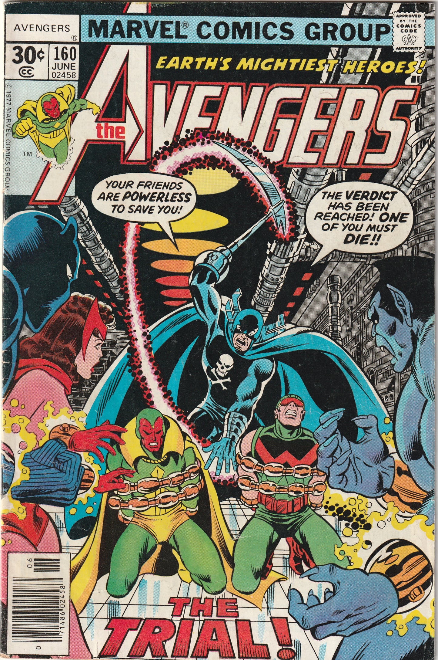 Avengers #160 (1977) - Grim Reaper Appearance