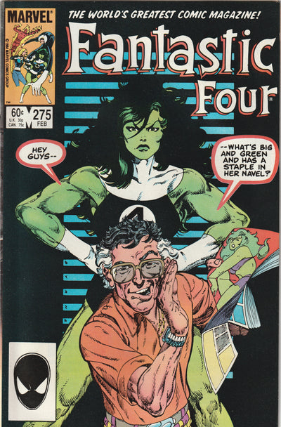 Fantastic Four #275 (1985) - Stan Lee and She-Hulk Cover
