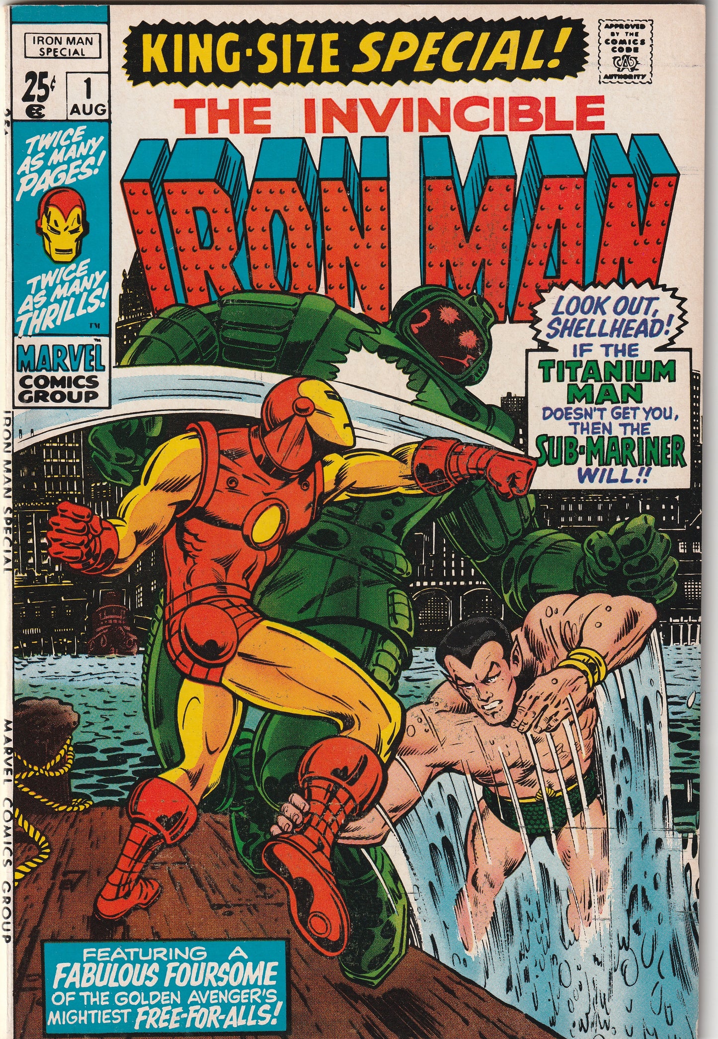 Iron Man Special #1 (1970) - Sub-Mariner crossover, Bill Everett cover