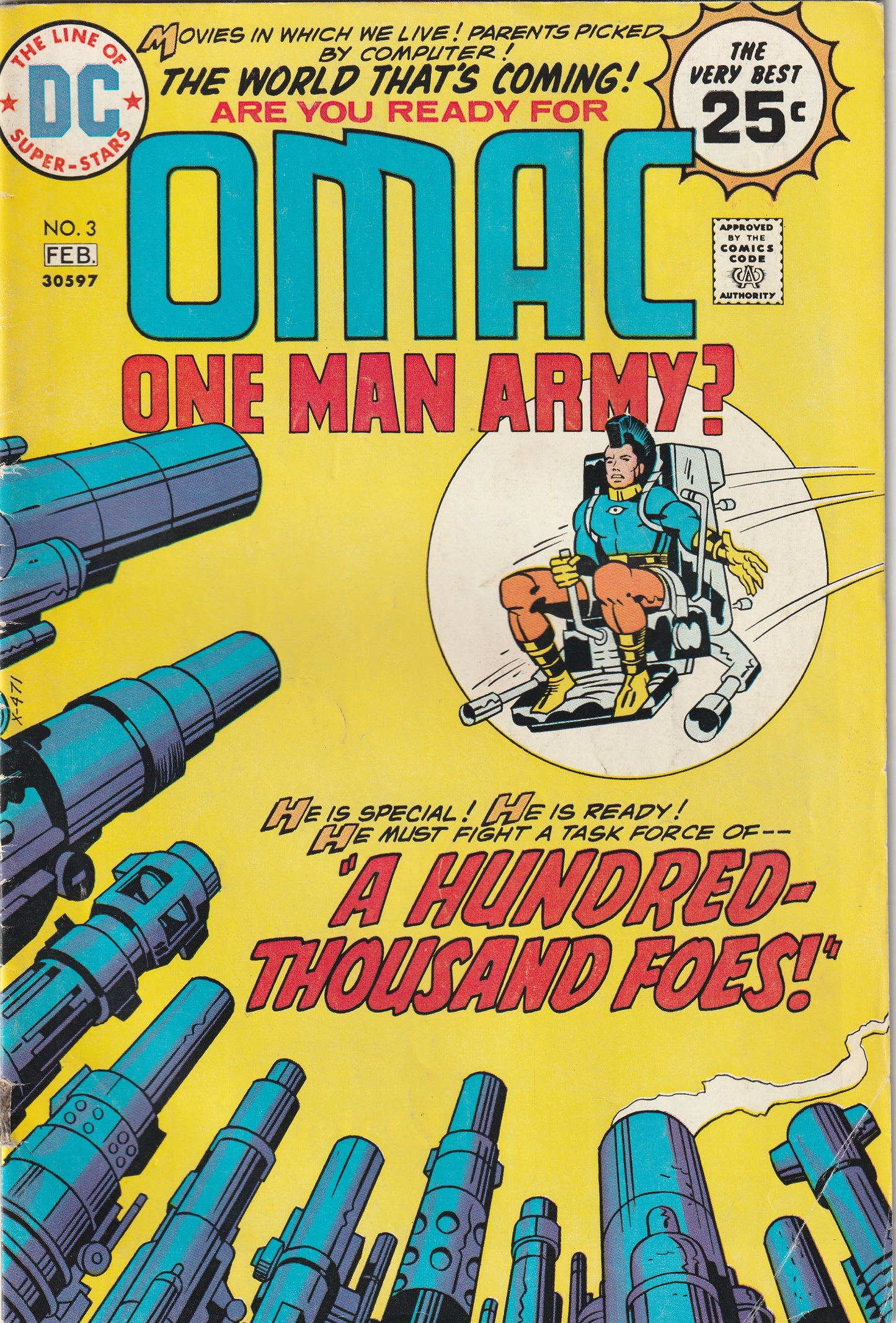 OMAC - One Man Army Corps (1974-1975) - Complete 8 issue series
