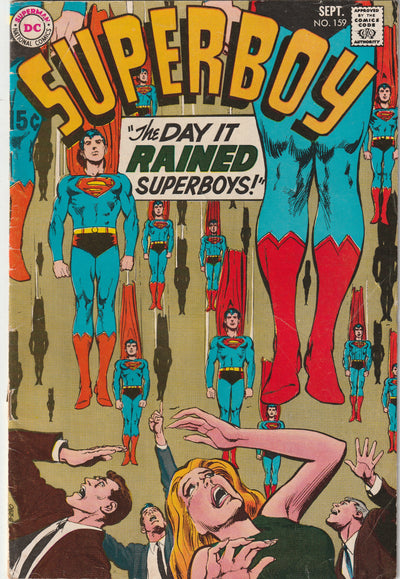 Superboy #159 (1969) - It's Raining.... Superboys!