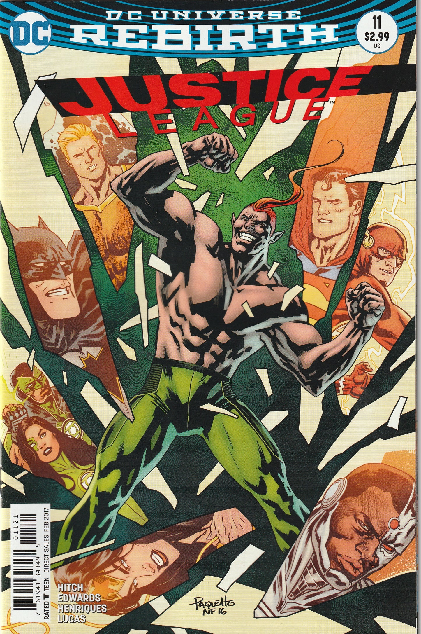 Justice League - Rebirth #11 (2017) - Yanick Paquette Variant Cover