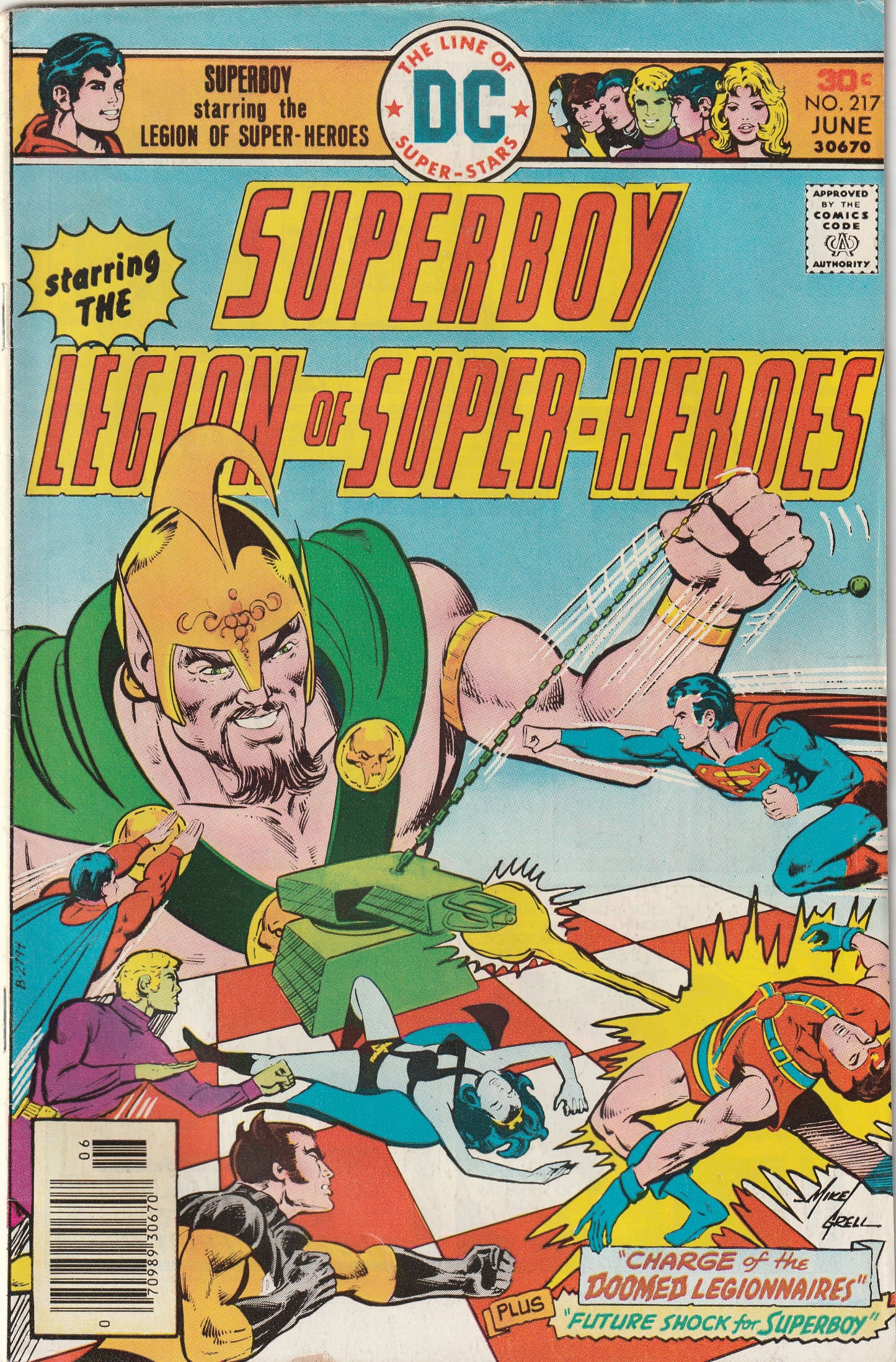Superboy #217 (1976) - Starring the Legion of Super-Heroes