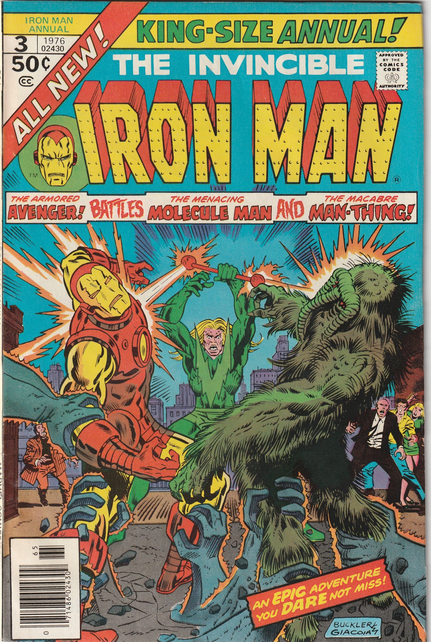 Iron Man Annual #3 (1976) - Man-Thing appearance