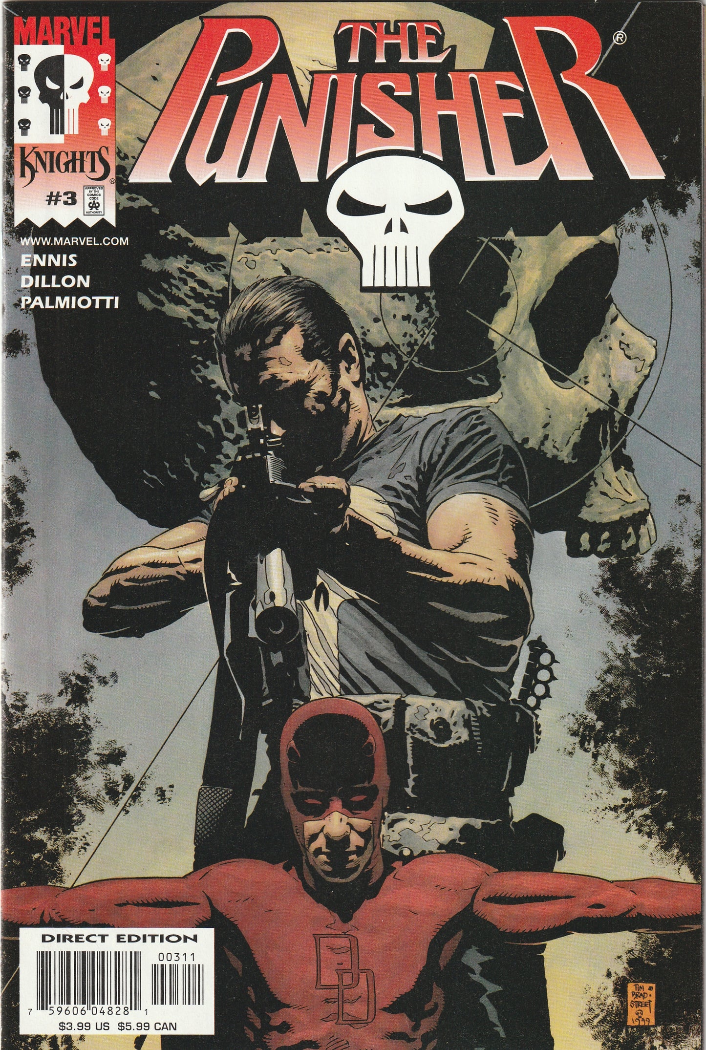 The Punisher #3 (Marvel Knights Vol 3, 2000) - With bonus insert - Garth Ennis, Steve Dillon, Jimmy Palmiotti