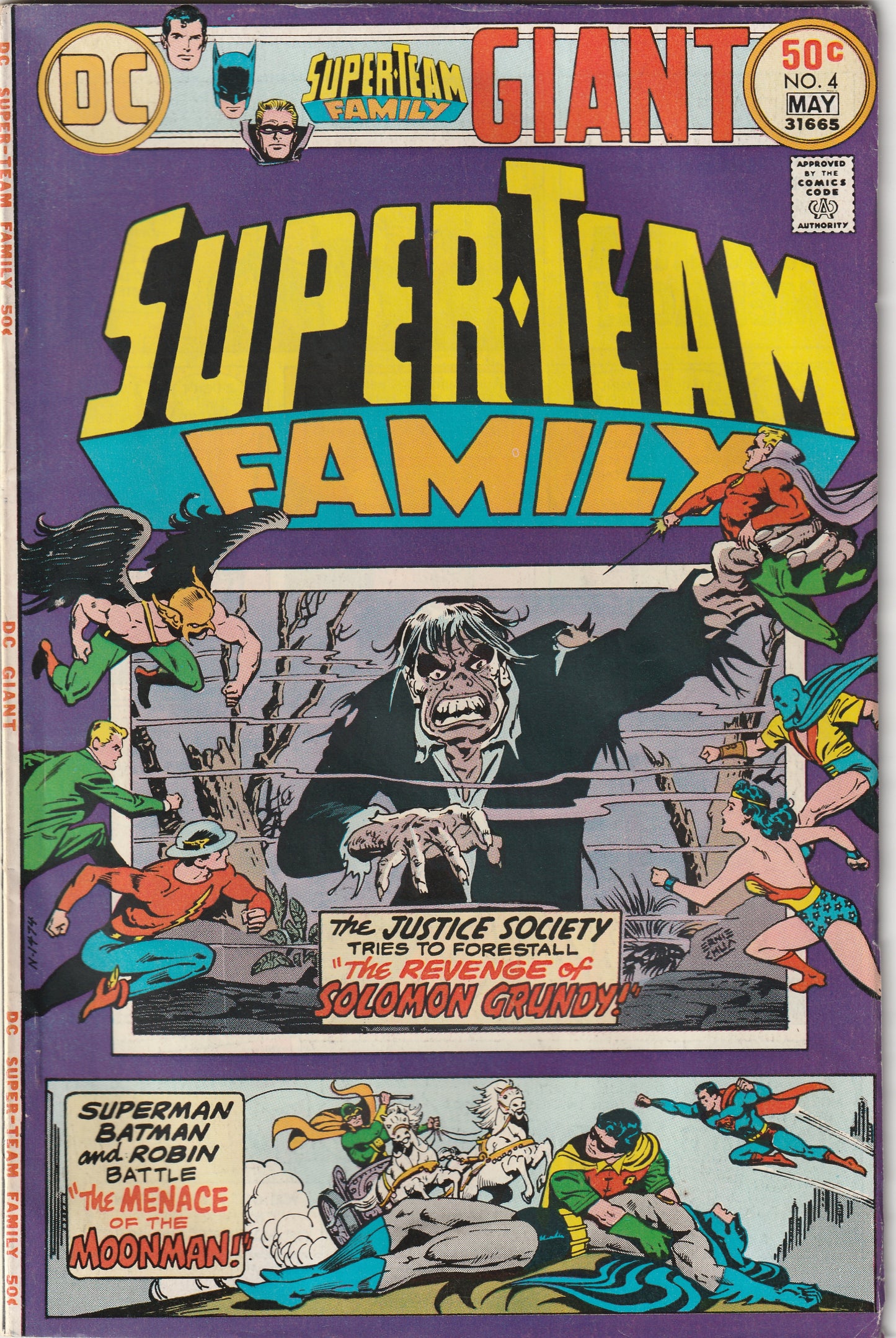 Super-Team Family #4 (1976) Giant - Golden Age JSA, Superman/Batman reprints