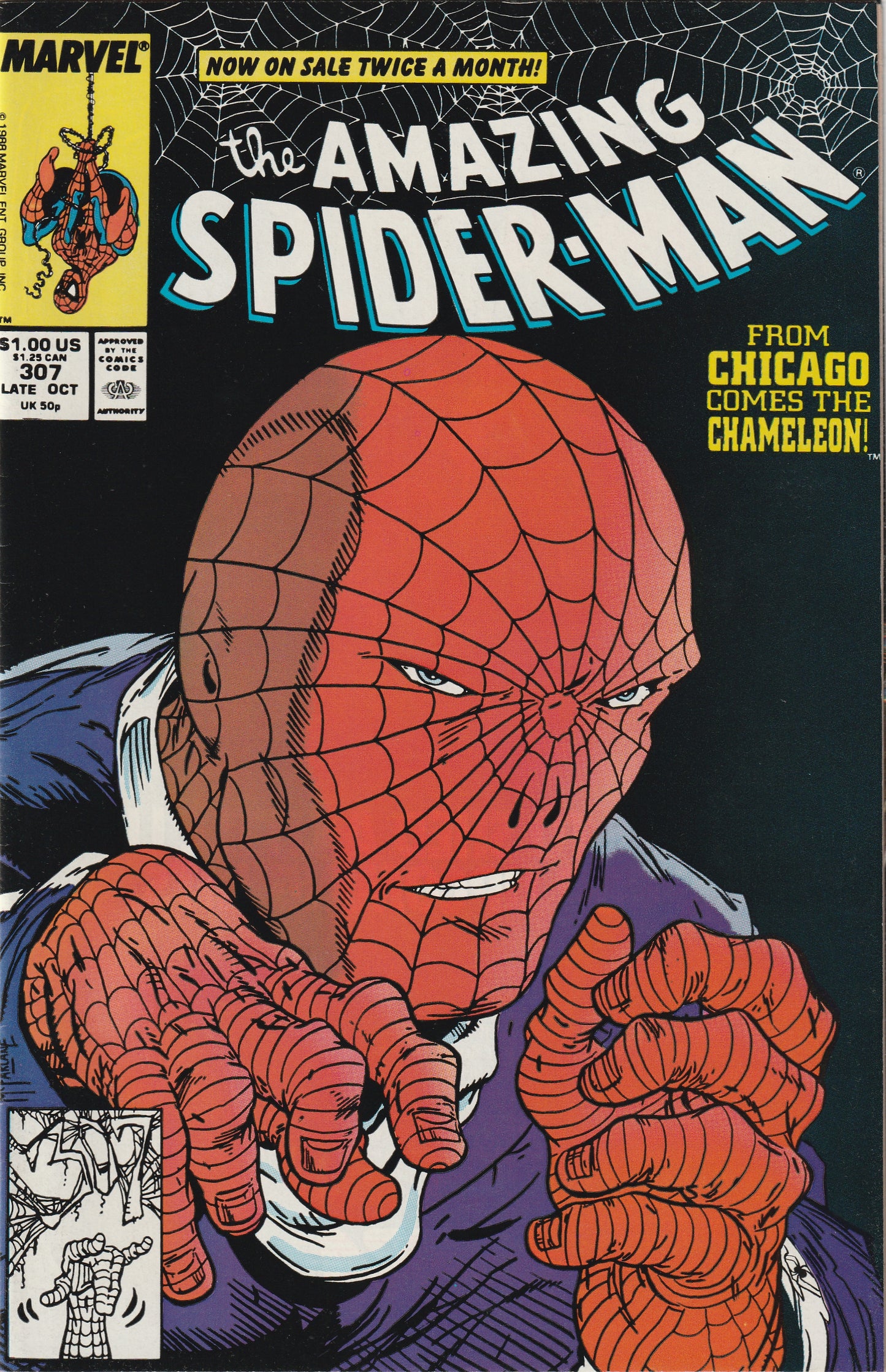 Amazing Spider-Man #307 (1988) - Chameleon Appearance, Todd McFarlane art