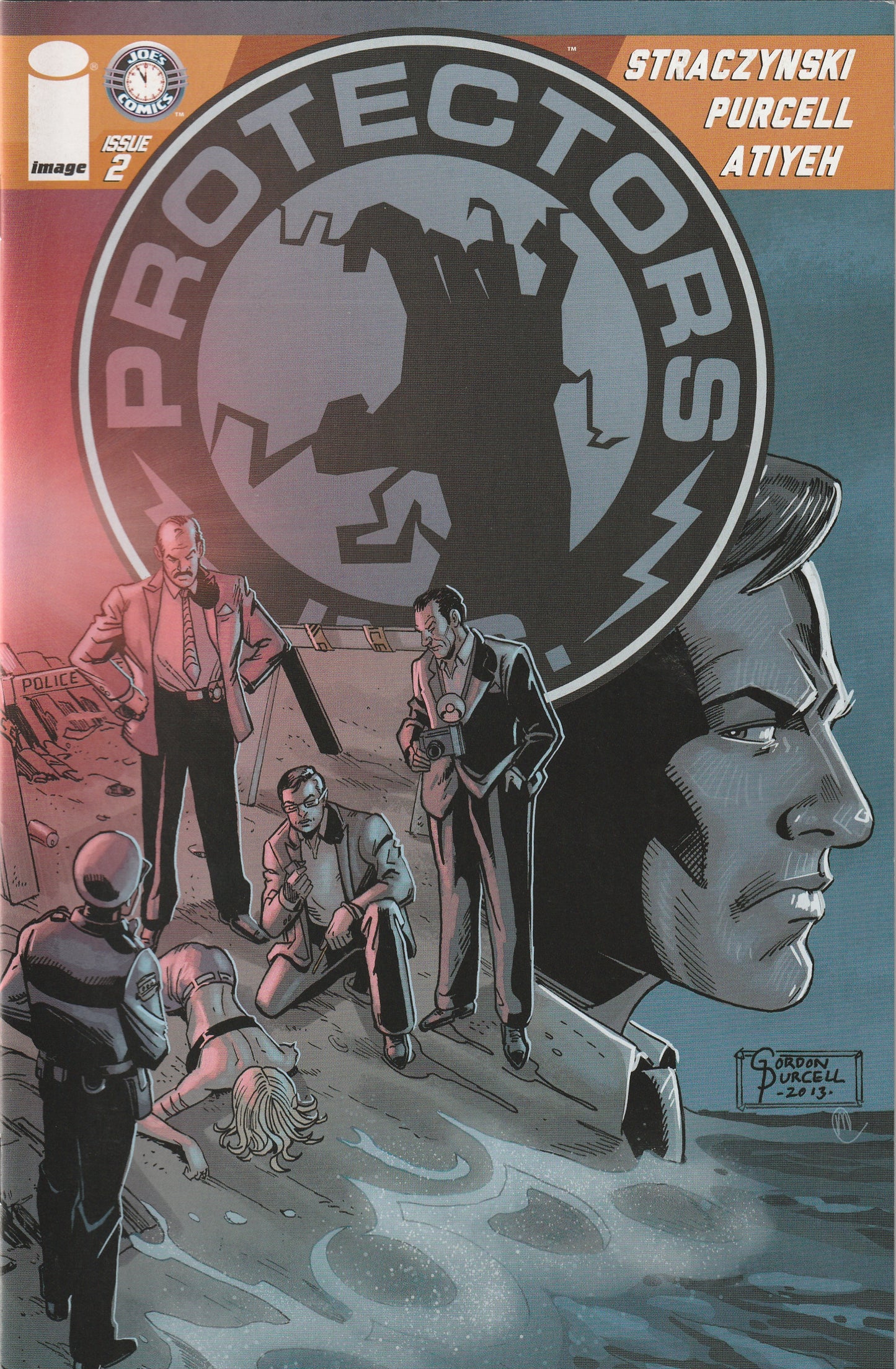 Protectors Inc #2 (2013) - Cover A by Gordon Purcell & Mike Atiyeh
