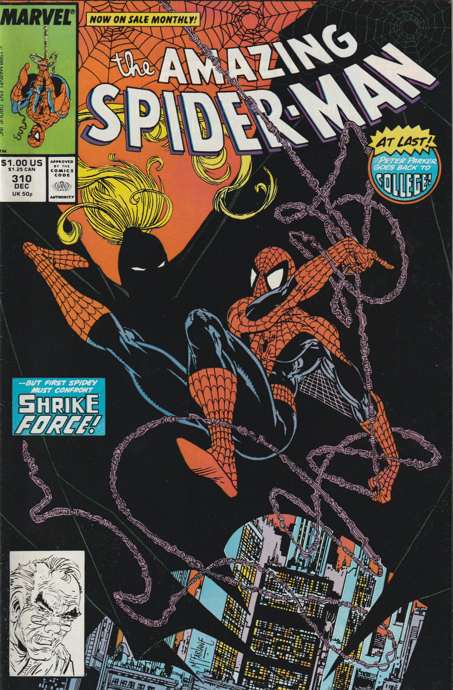 Amazing Spider-Man #310 (1988) - Killer Shrike Appearance, Todd McFarlane art