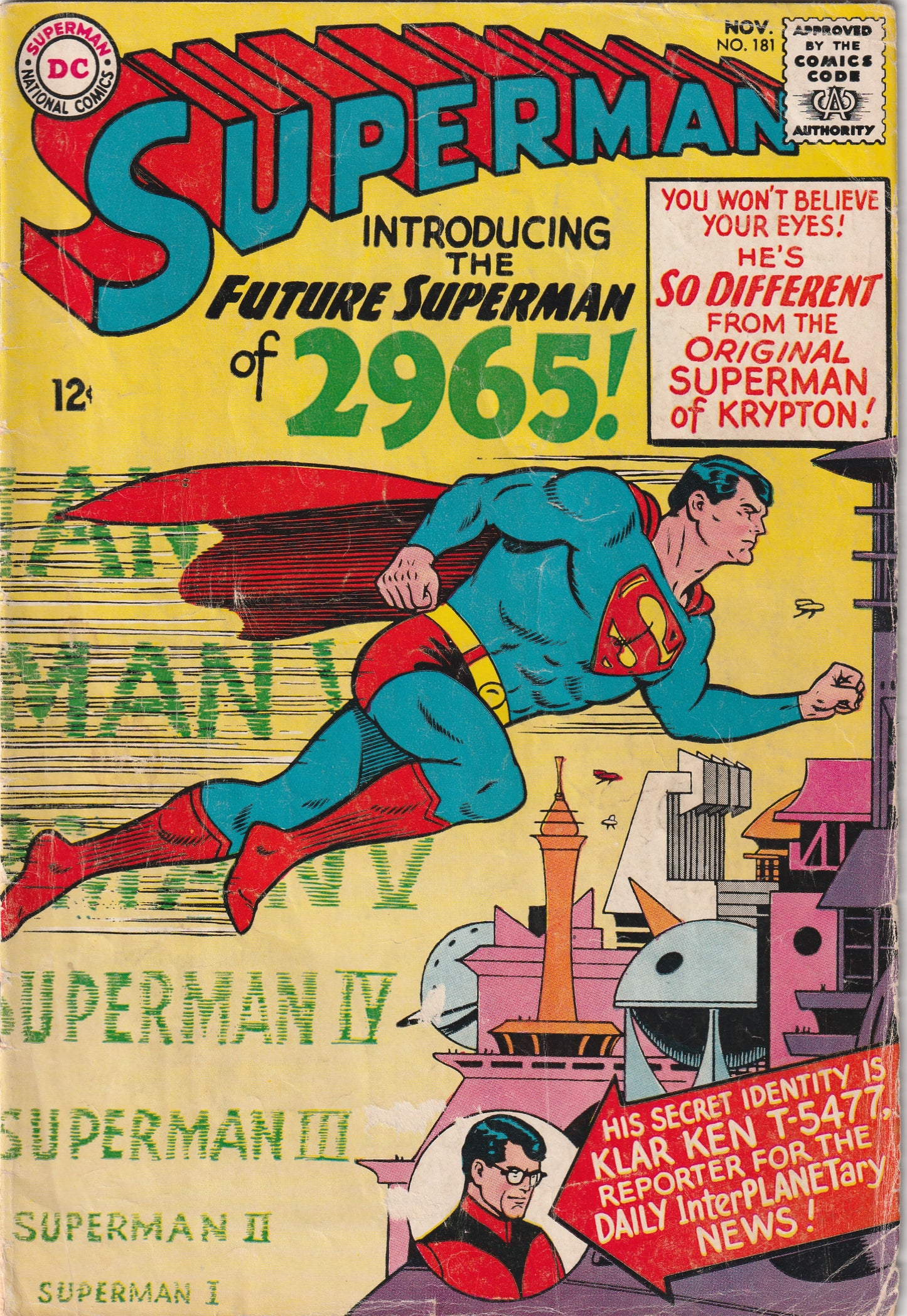 Superman #181 (1965) - 1st Year 2965 story/series