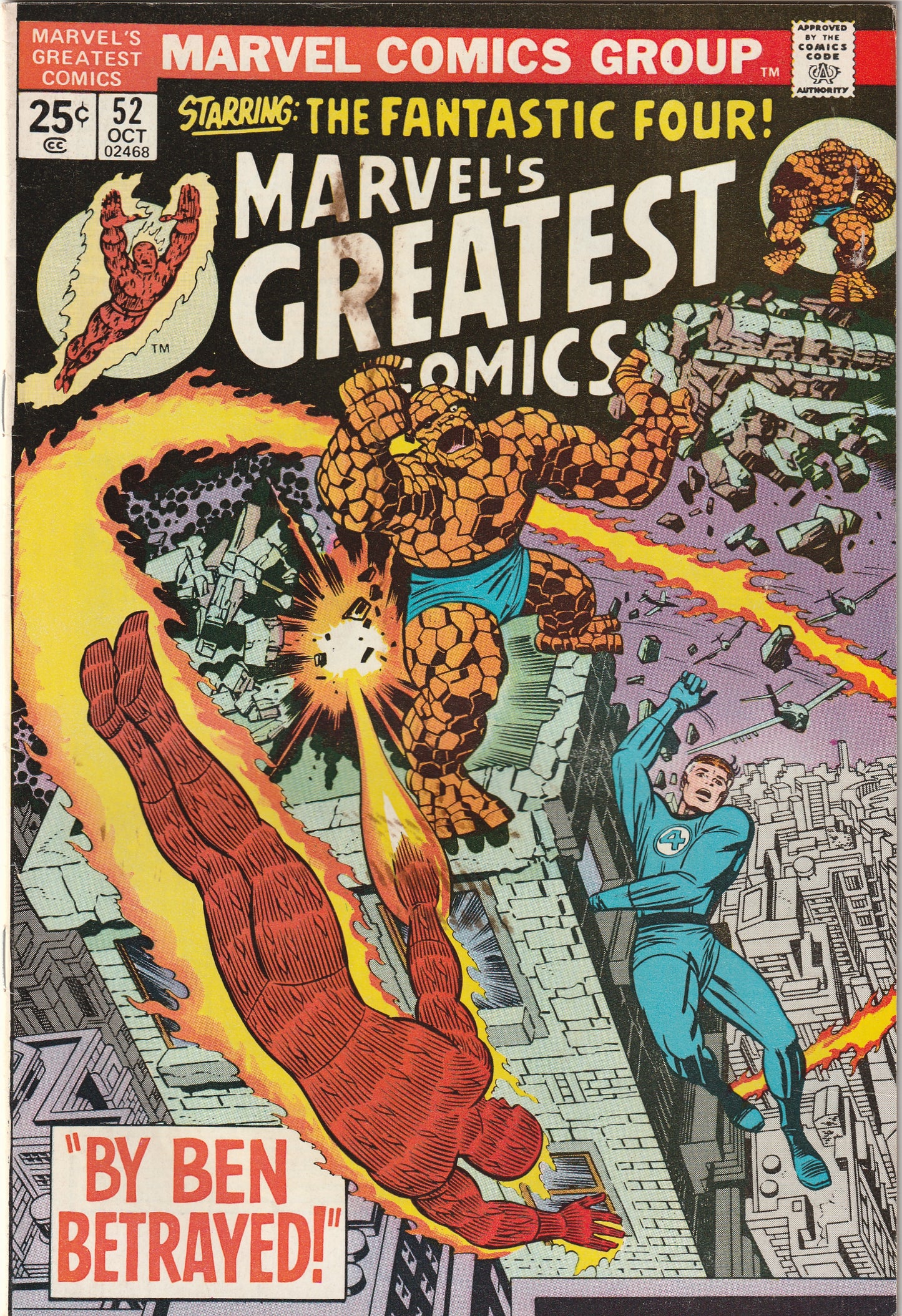 Marvel's Greatest Comics #52 (1974) - Ben Betrayed