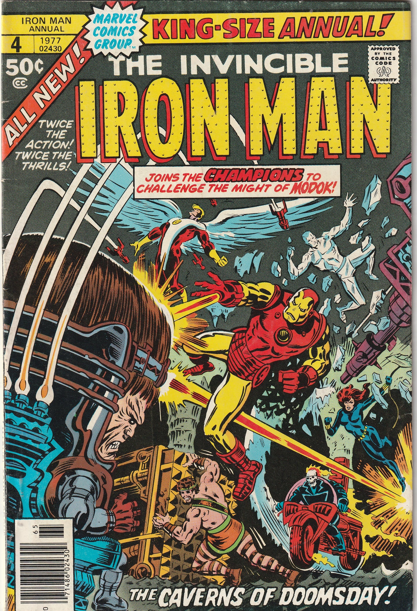 Iron Man Annual #4 (1977) - Modok, AIM, Champions, Ghost Rider