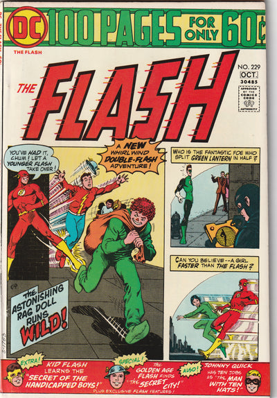 Flash #229 (1974) - 100 Pages - G.A. Flash & Ragdoll appearance