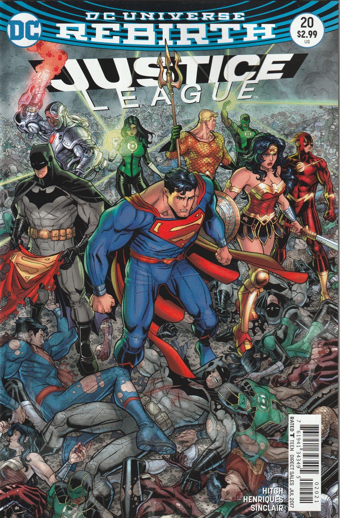 Justice League - Rebirth #20 (2017) - Nick Bradshaw Variant Cover