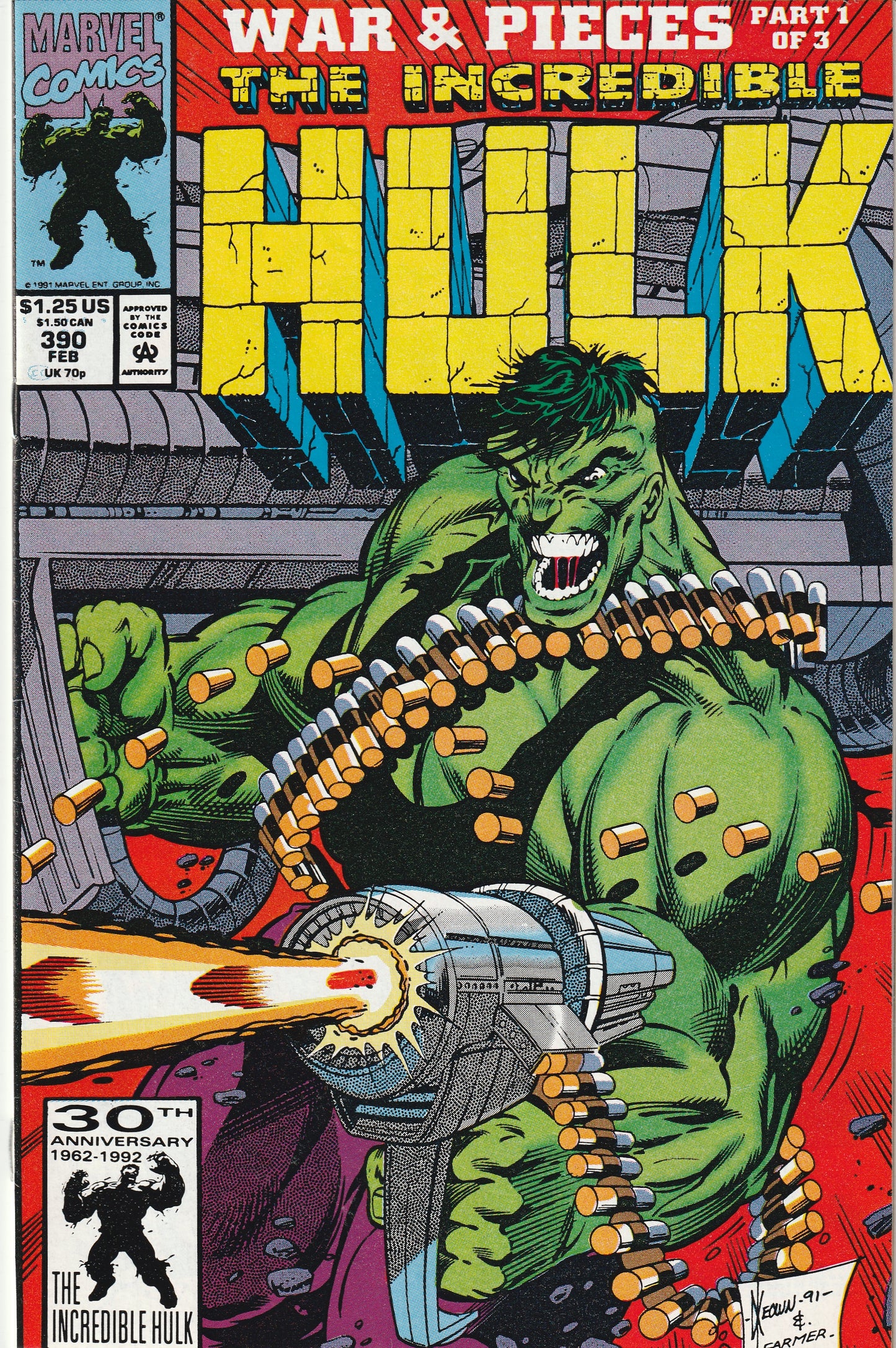 Incredible Hulk #390 (1992) - X-Factor cameo
