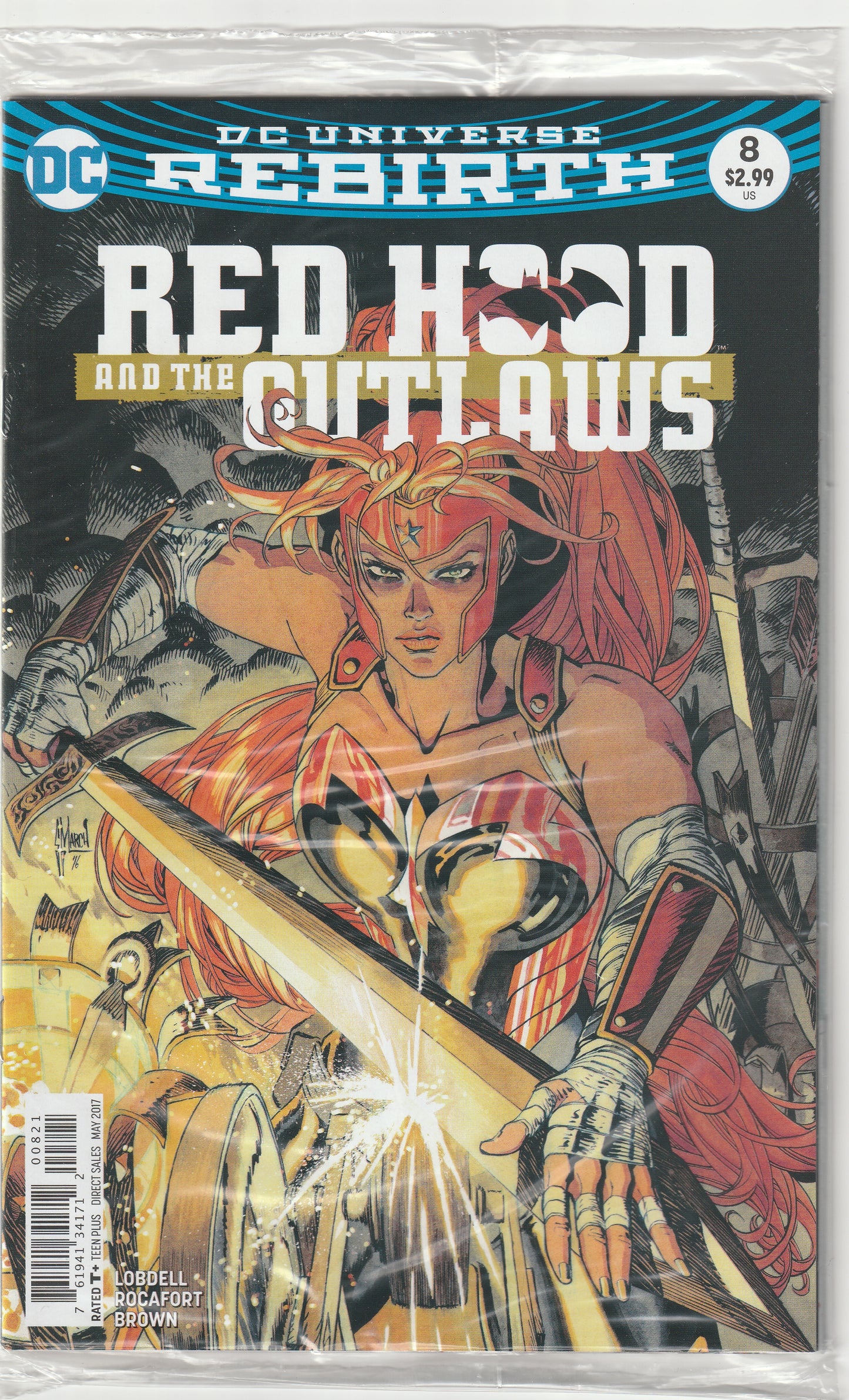 Red Hood and the Outlaws #8 (2017) - Guillem March Variant Cover, BAGGED