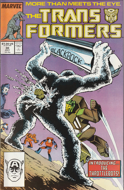 Transformers #30 (1987) - 1st Appearance of the Throttlebots